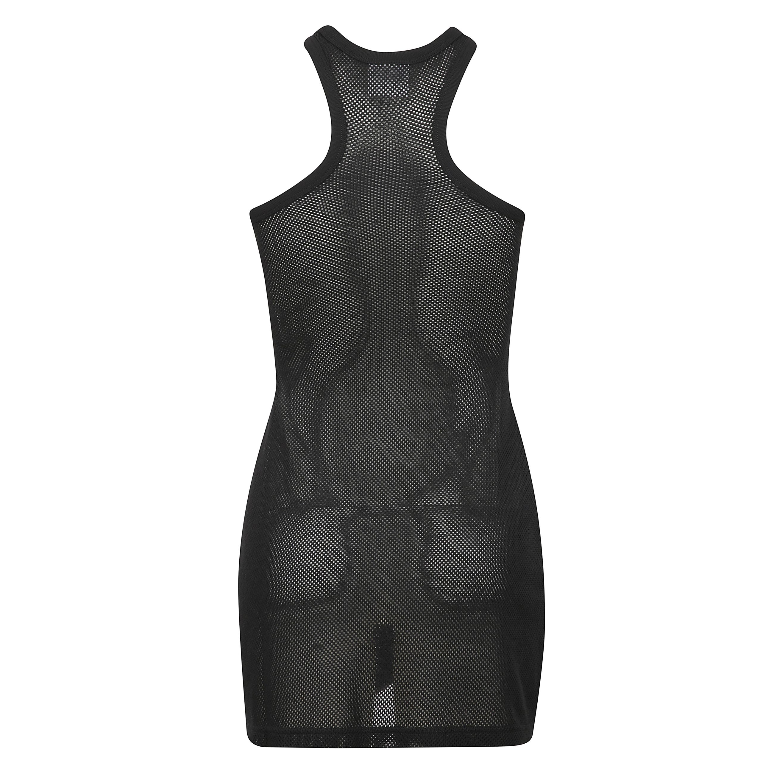 Abito scuba corto a coste con scollo olimpionico