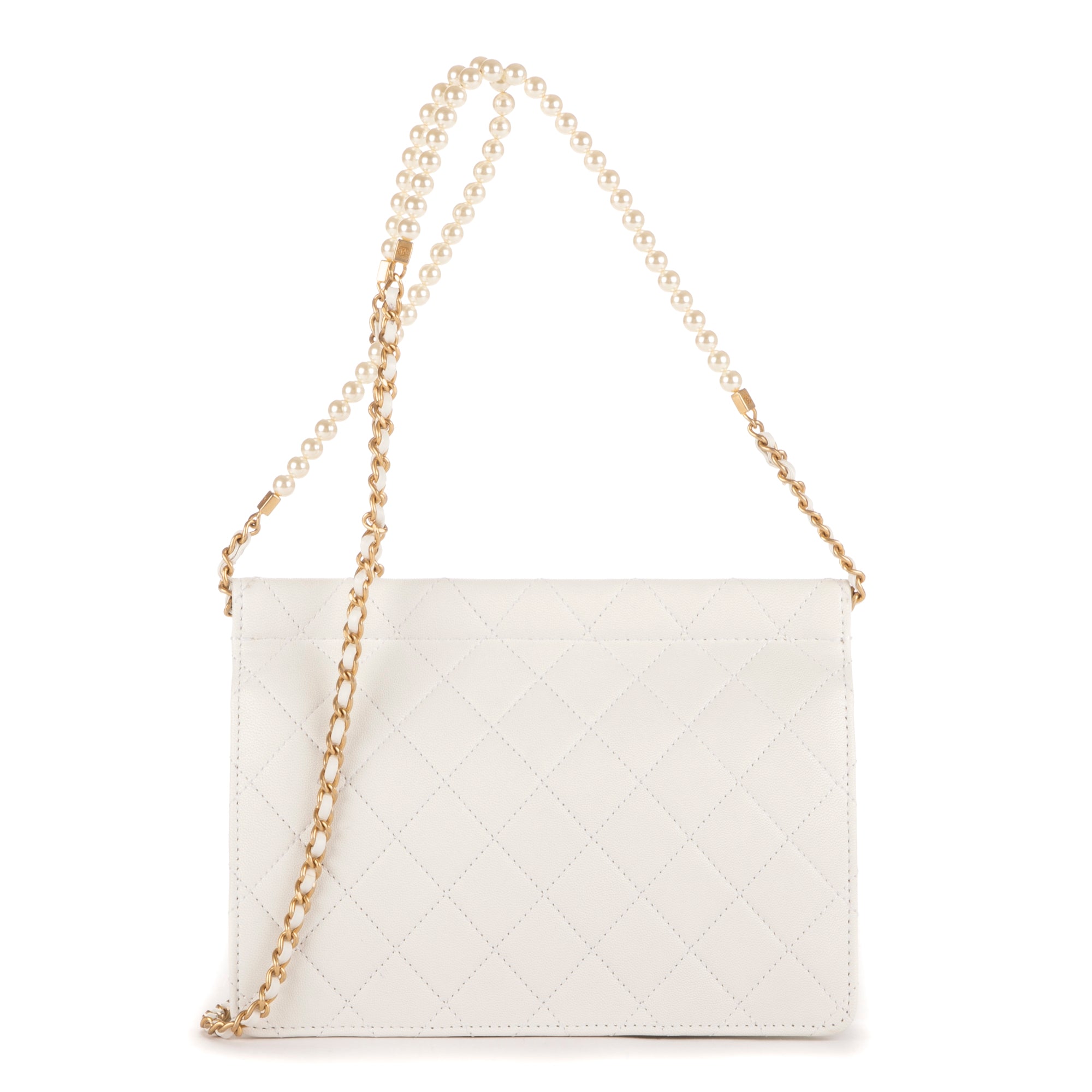 Vintage Pearl Wallet on Chain 