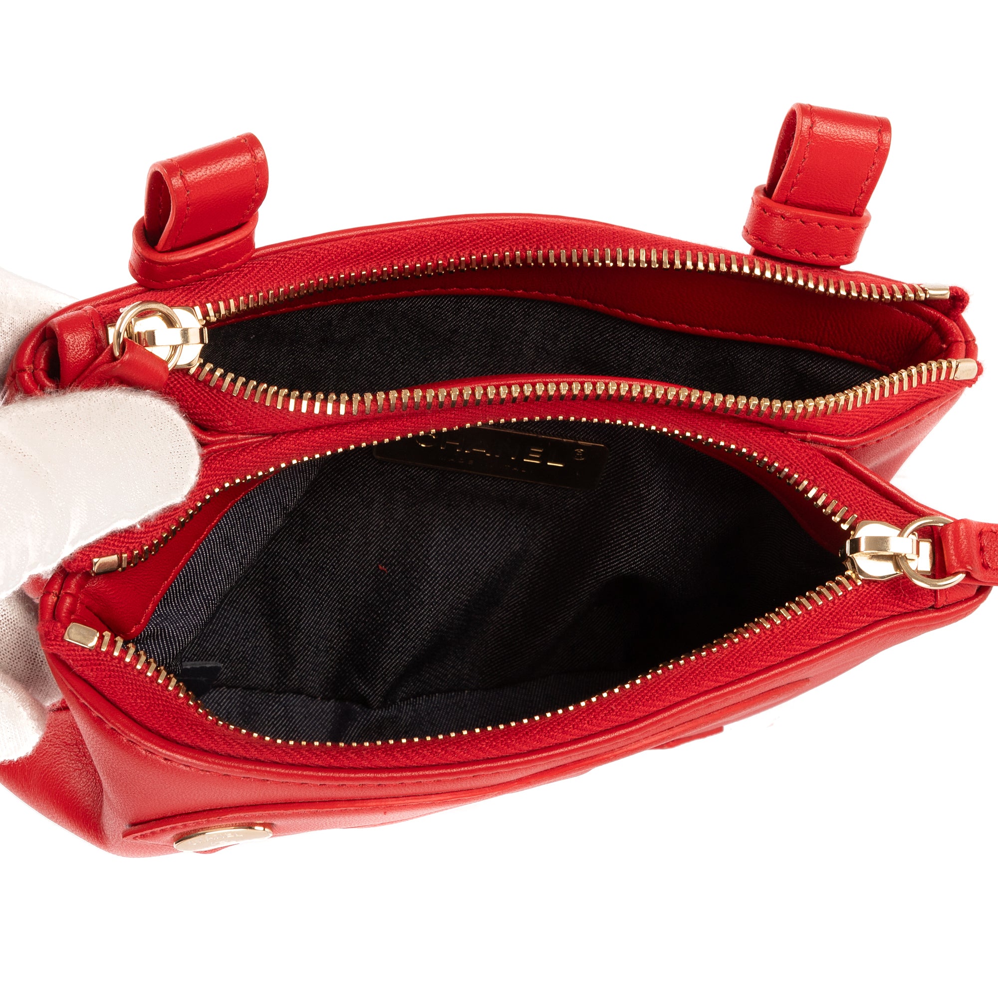 CC Mania Double Zip Wrist Pouch 