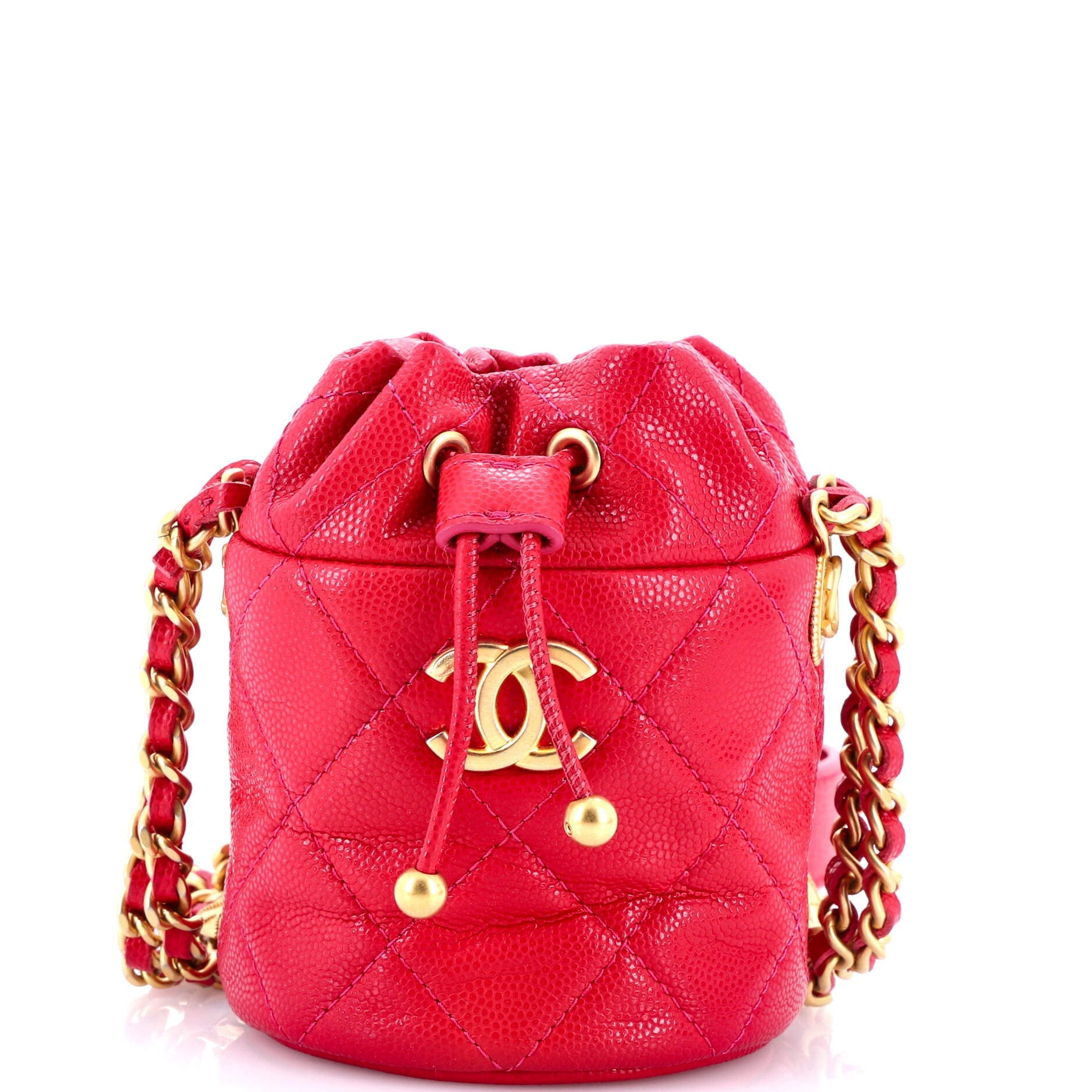 Twist Your Buttons Drawstring Bucket Mini