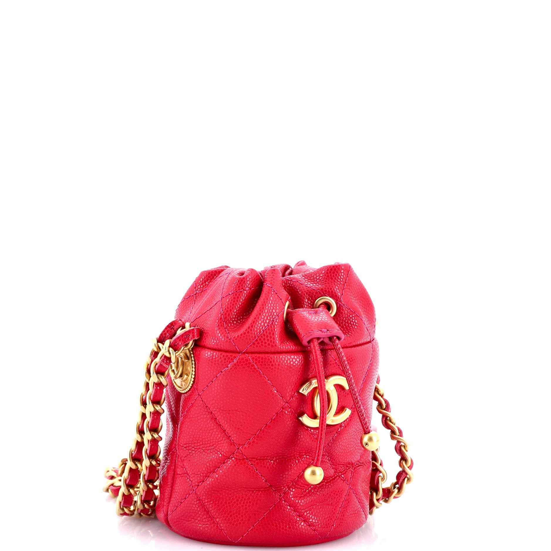 Twist Your Buttons Drawstring Bucket Mini