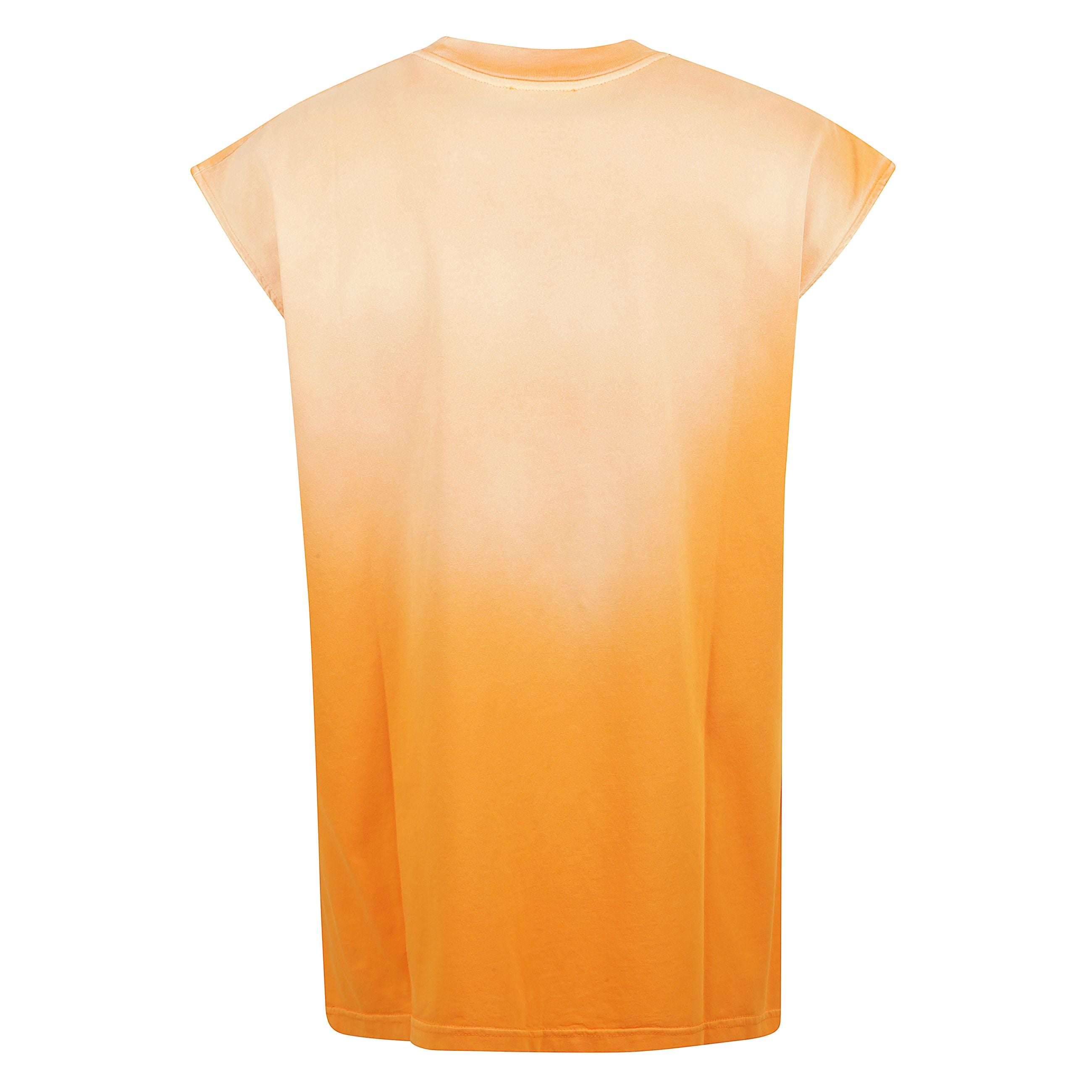 T-shirt desert tank a giromanica con stampa