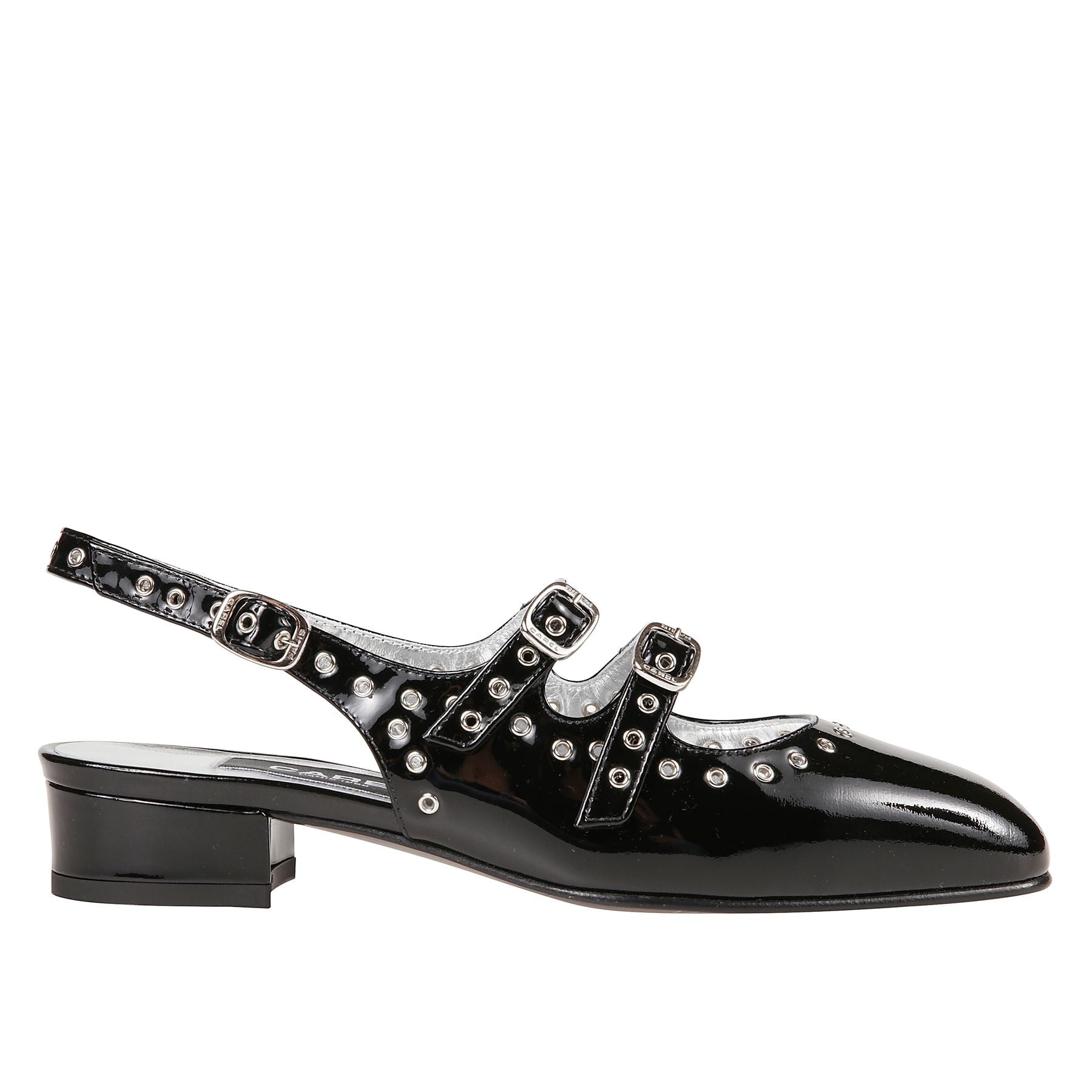 Nappa leather-black patent leather