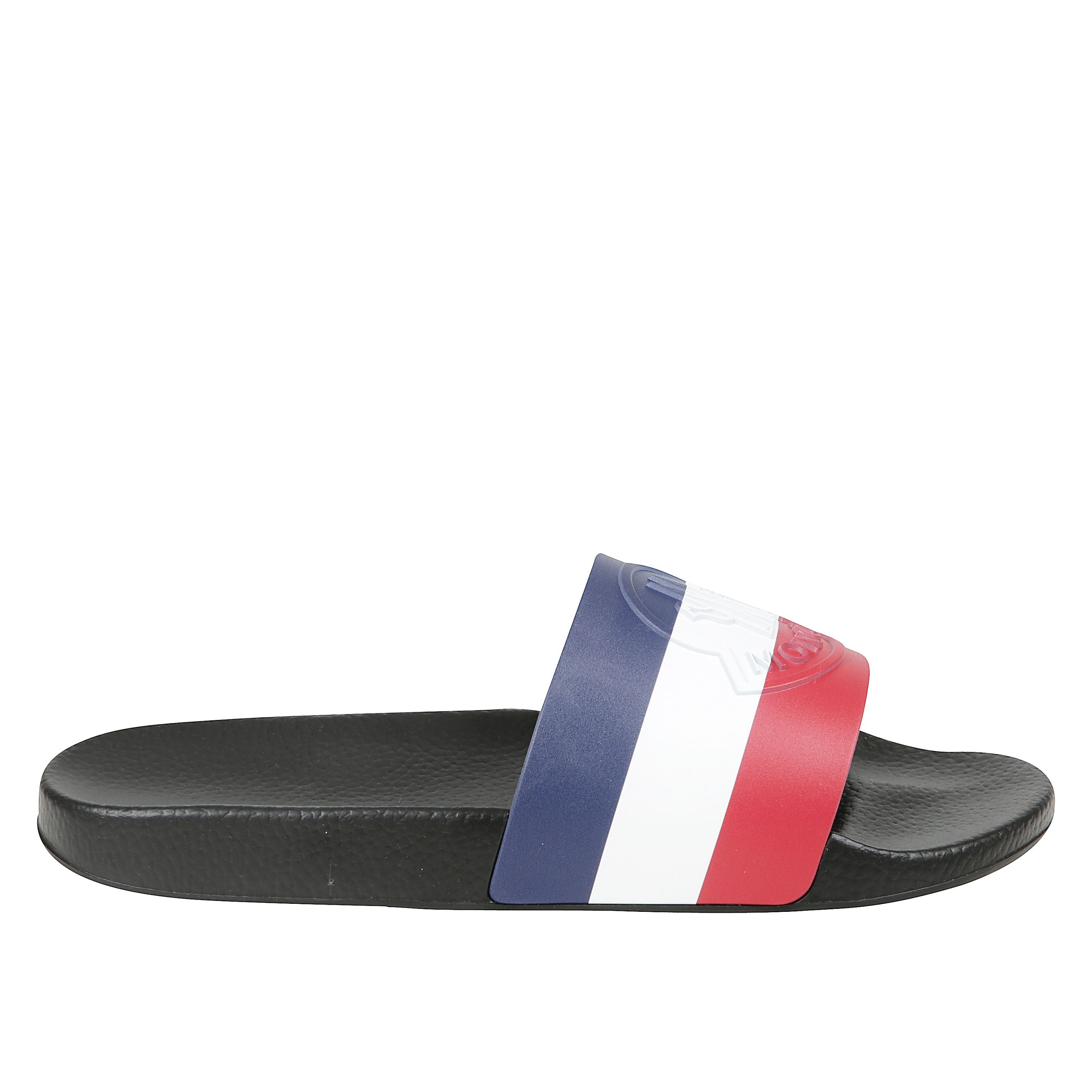 Basile slides shoes con fascia logata e suola in gomma