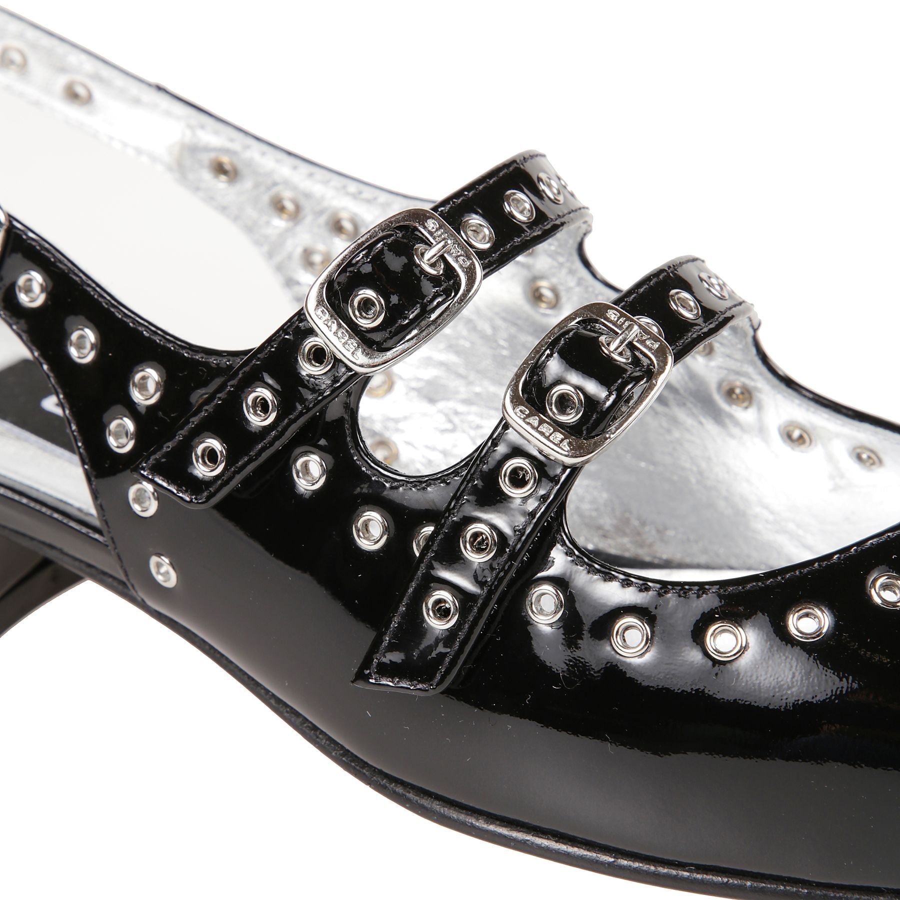 Nappa leather-black patent leather