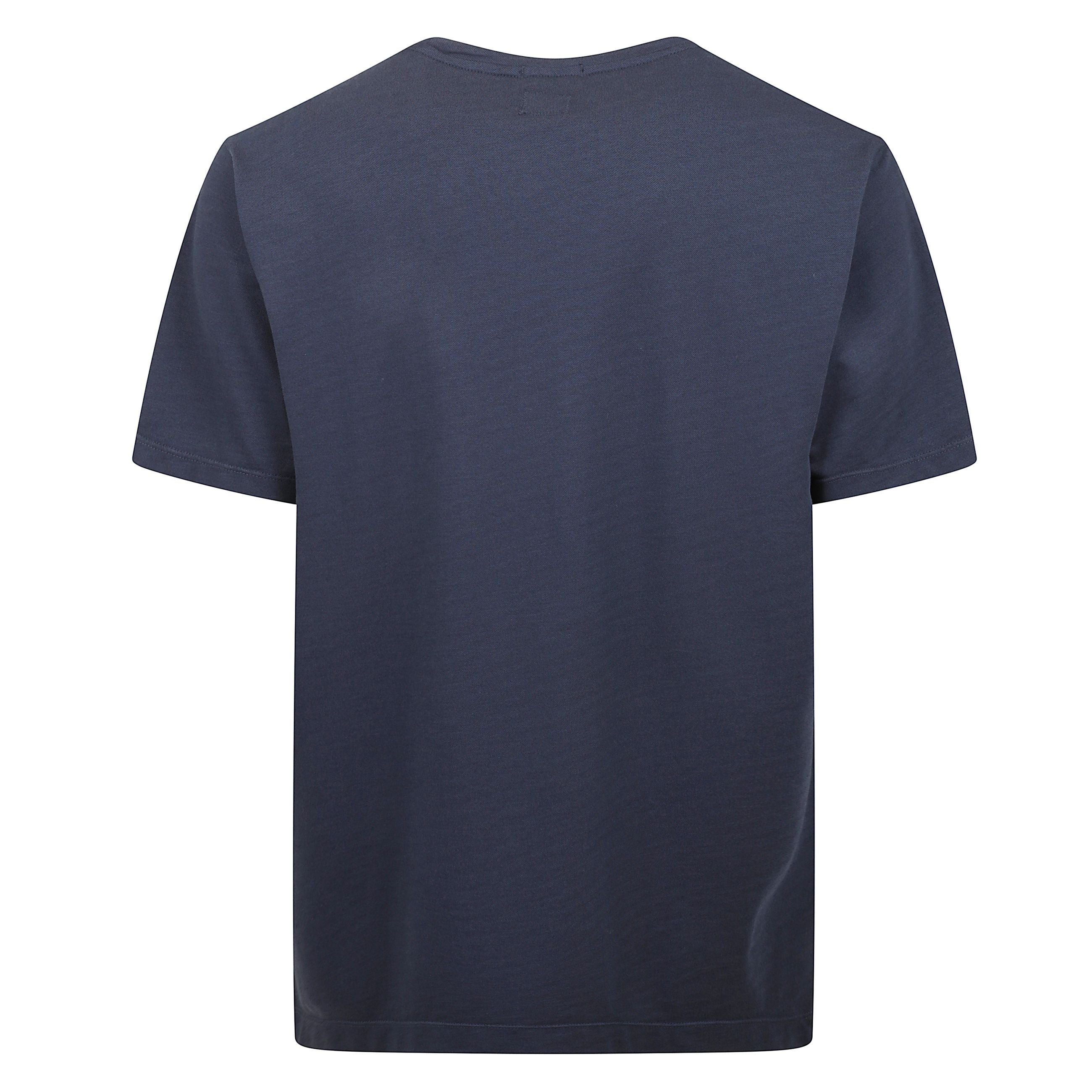 T-shirt realizzata in piquet di cotone/nylon. tinta in capo. regular fit.