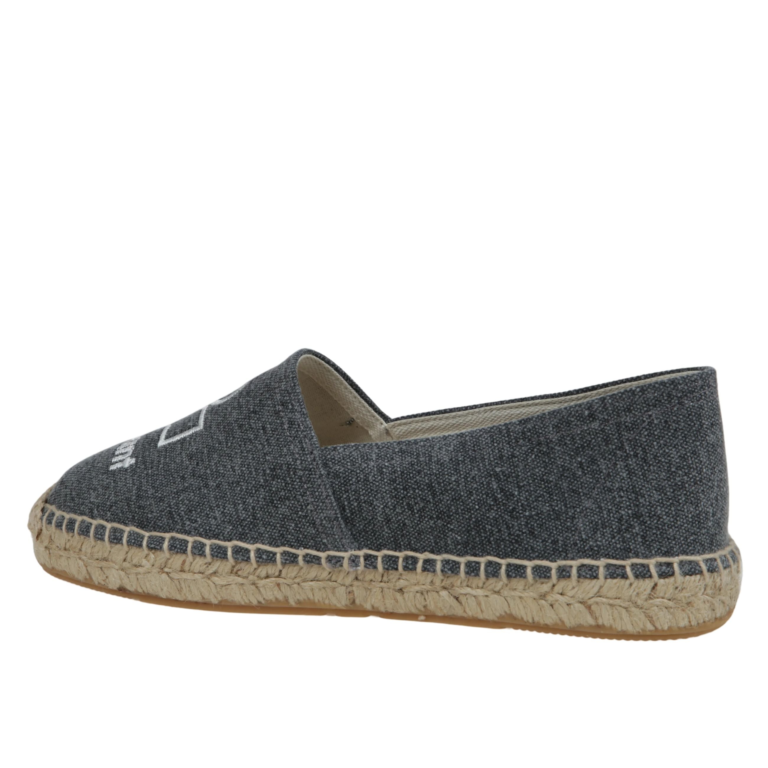 Canae espadrillas in tela di cotone con logo.