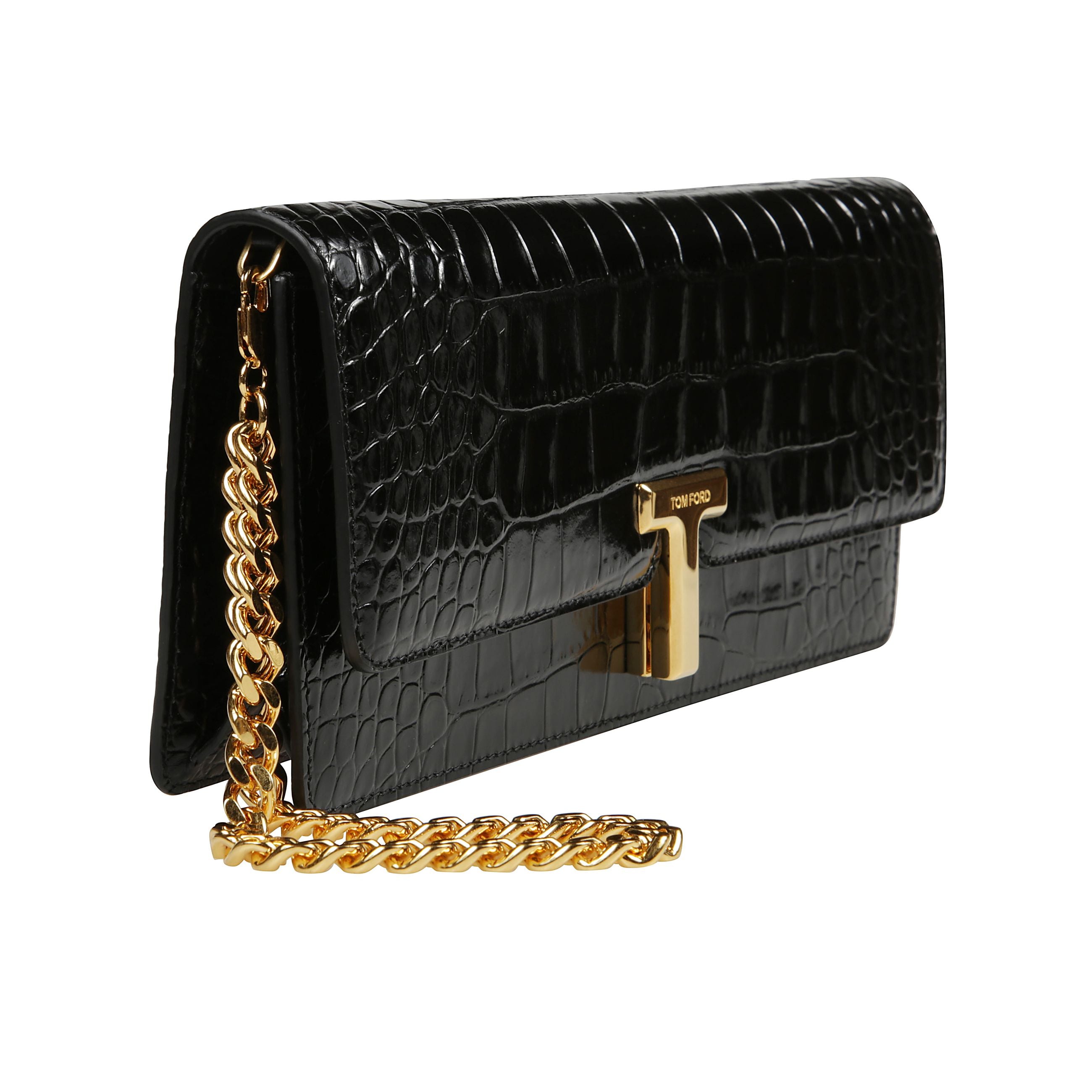 Clutch con effetto coccodrillo