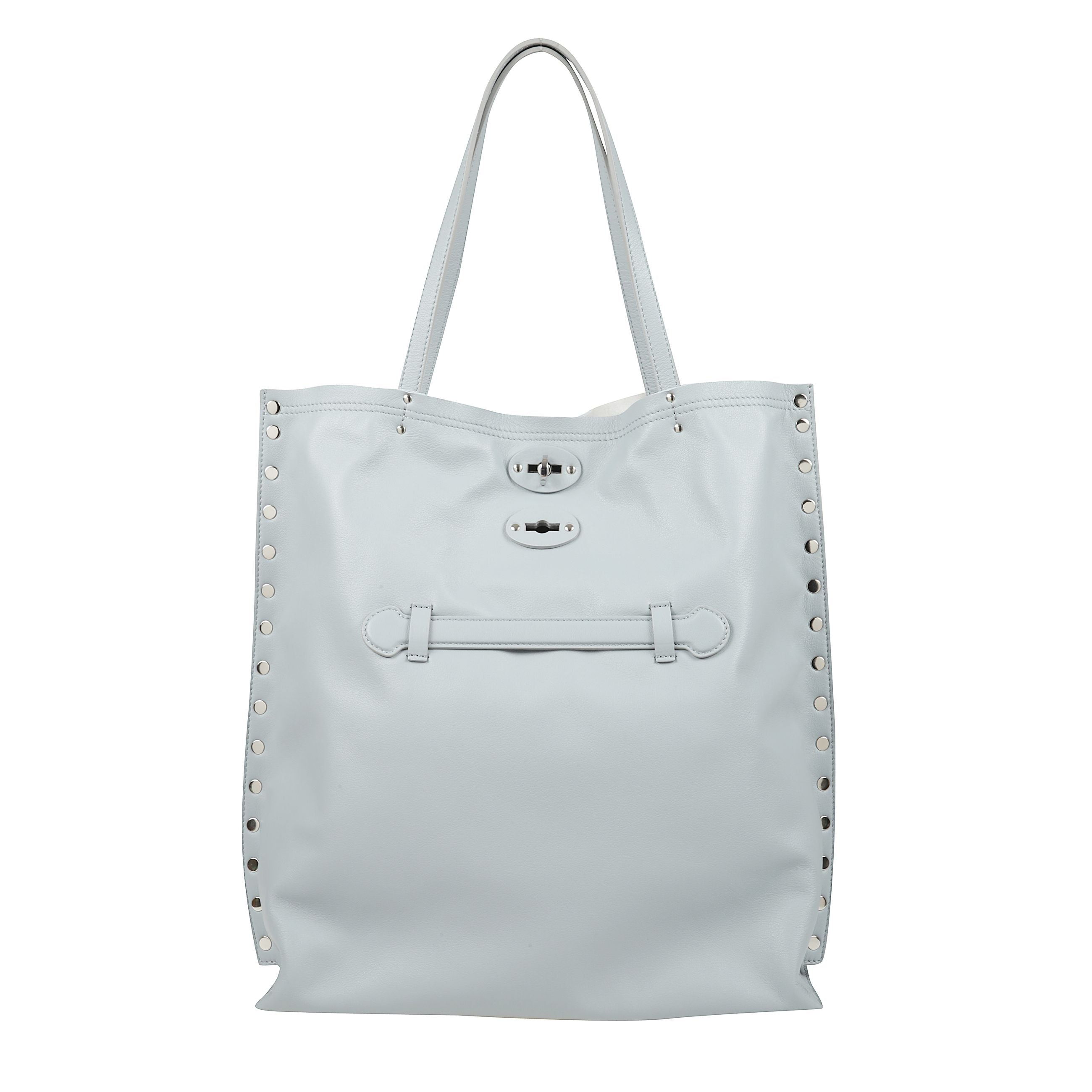 Borsa a mano con tracolla con chiusura a girello e
due manici piatti