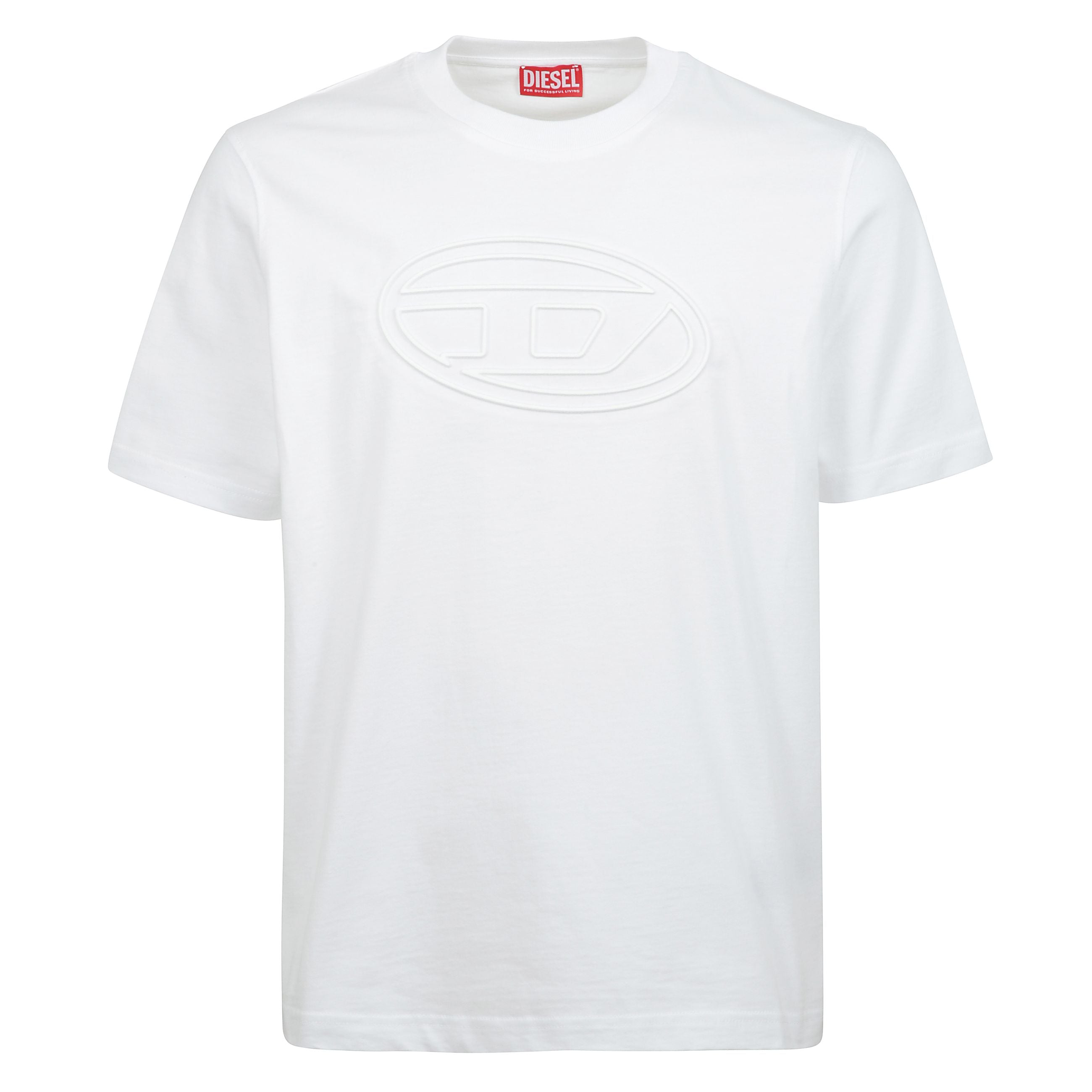 T-adjust-bigoval maglietta con maxi logo oval d in rilievo sul davanti