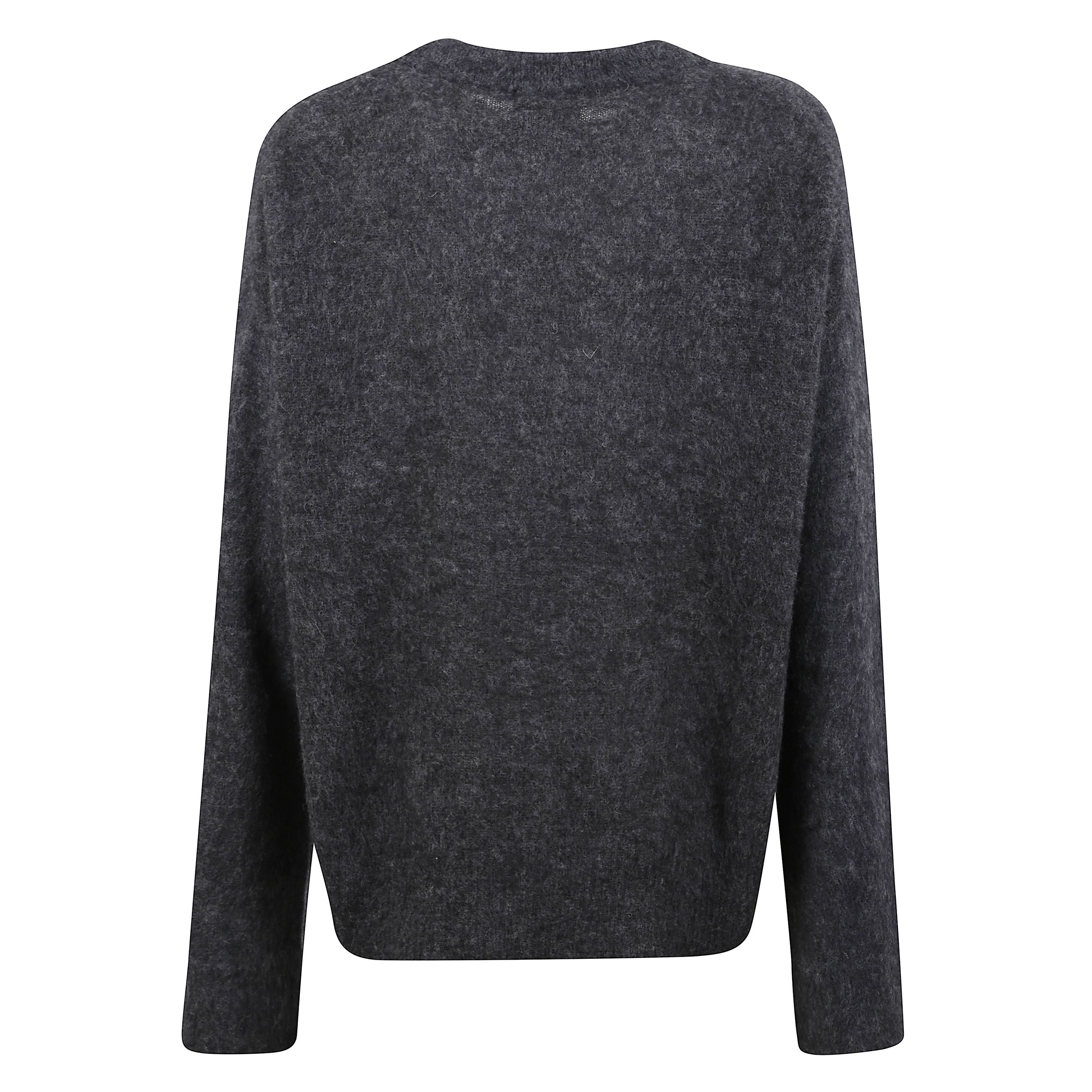 Maglia con girocollo e maniche lunghe. orlo e polsini a coste. stampa grafica con banane e firma ganni sul petto.