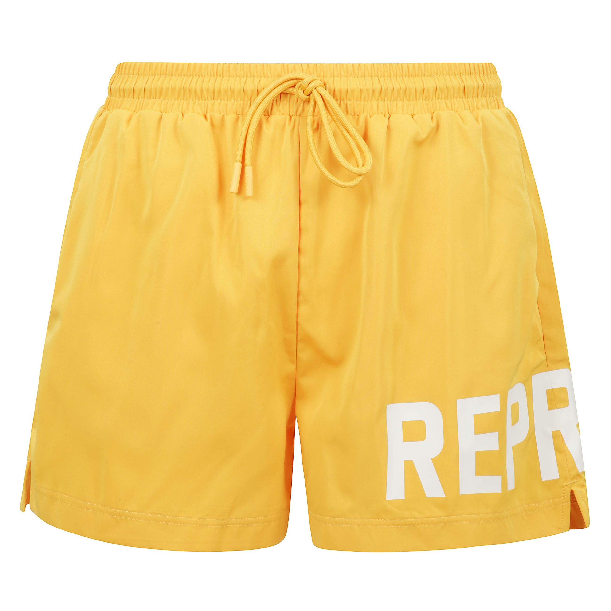 Pantaloncini da spiaggia.
realizzati in pregiato poliestere leggero.
tessuto ad asciugatura rapida ideale per le attivitÃ  acquatiche.
il design presenta un taglio dritto che arriva elegantemente a metÃ  coscia,
completato da un elastico in vita e una cou