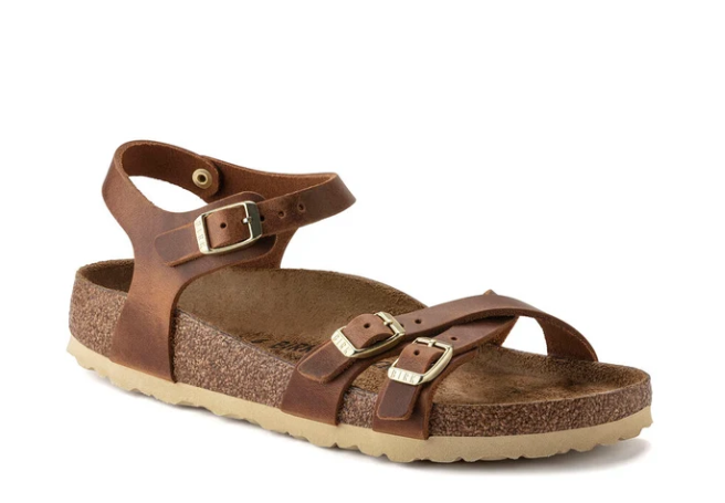 Birkenstock Kumba Oiled Leather Cognac Sandal  Regular