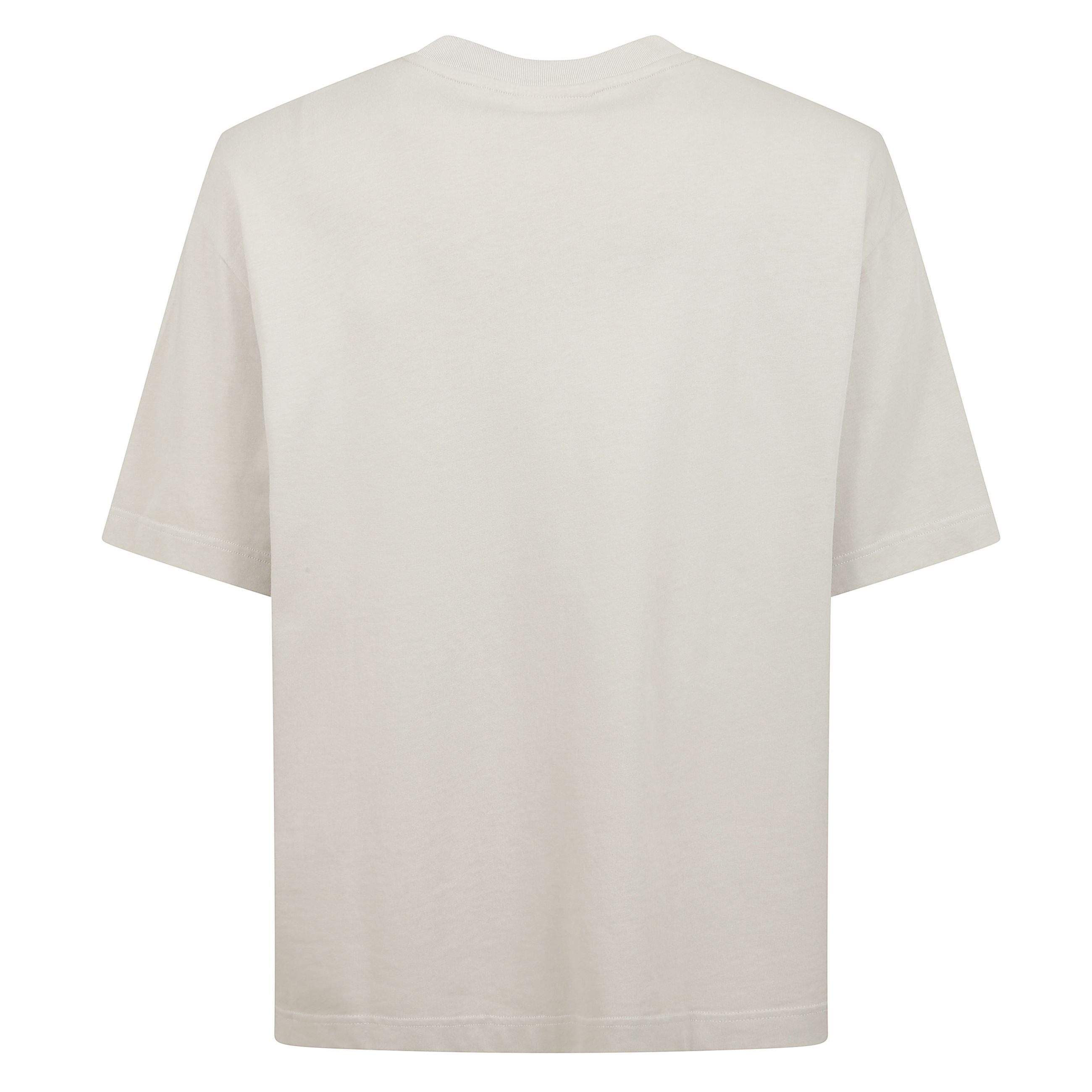 T-shirt in cotone a manica corta. taglio oversize con ricamo bold fox head.