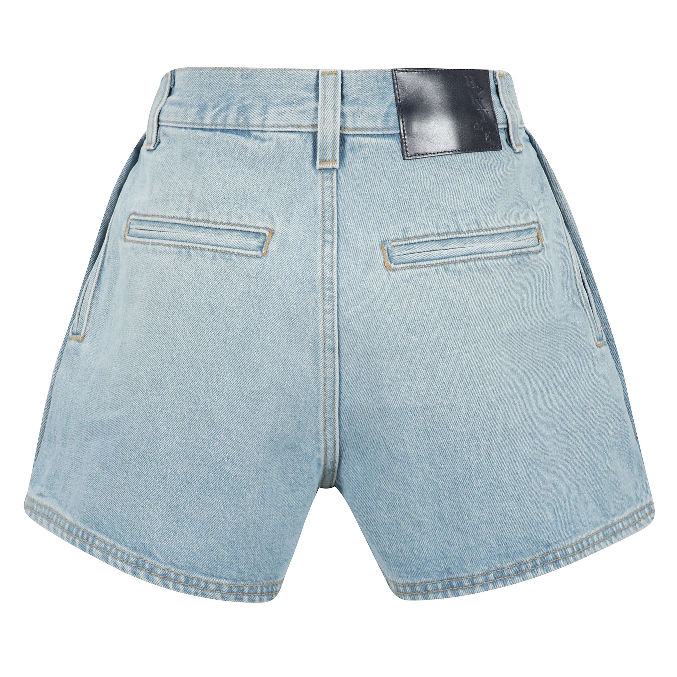 Shorts denim ashley con pinces