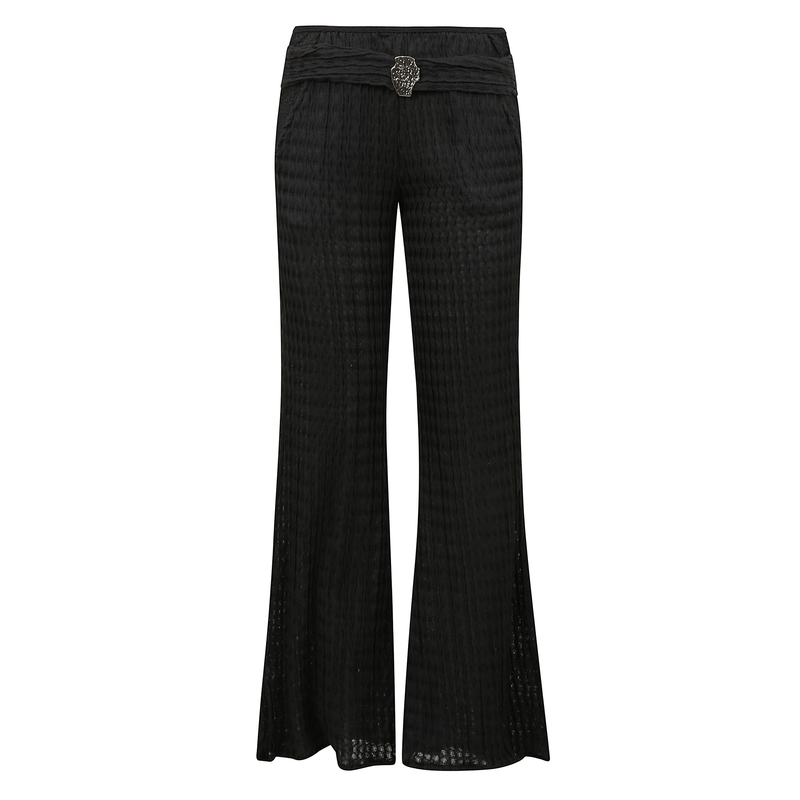 Pantalone in fresco di lana gessato