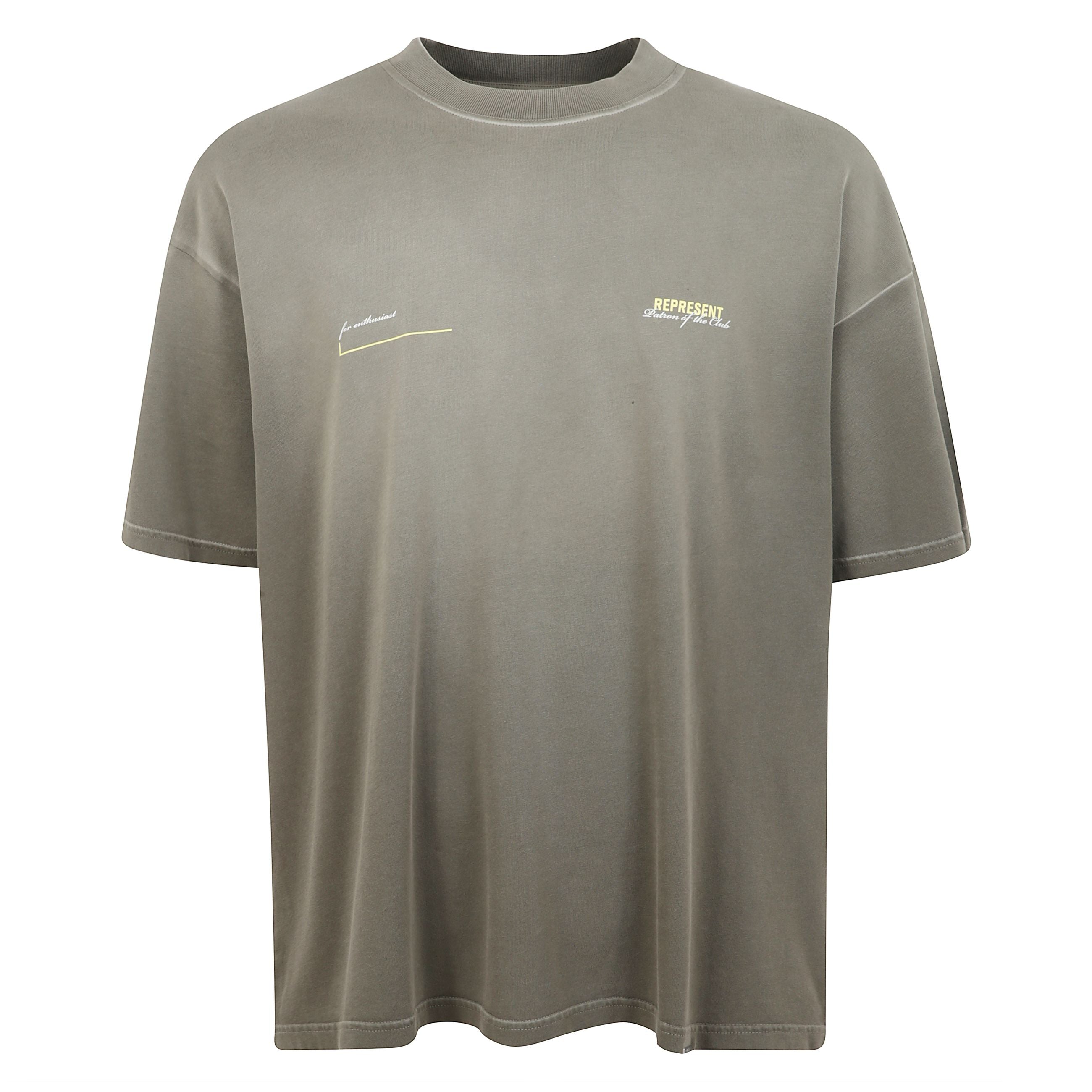 T-shirt oversize di represent. girocollo, taglio ampio. logo del brand sul davanti e sul retro.