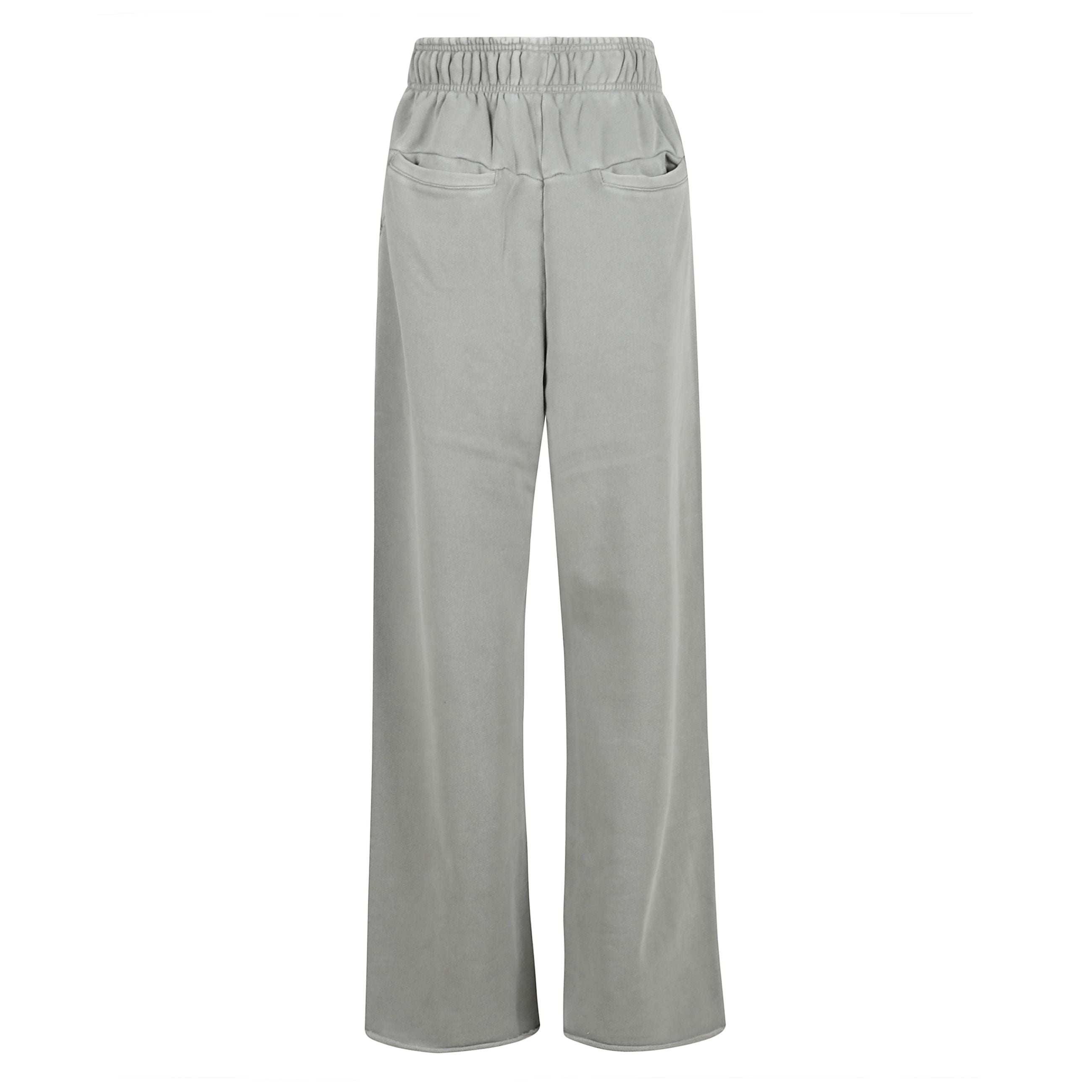 Pantalone jogging realizzato in puro cotone biologico con vita elastica e coulisse interna e tasche sul retro all'americana.