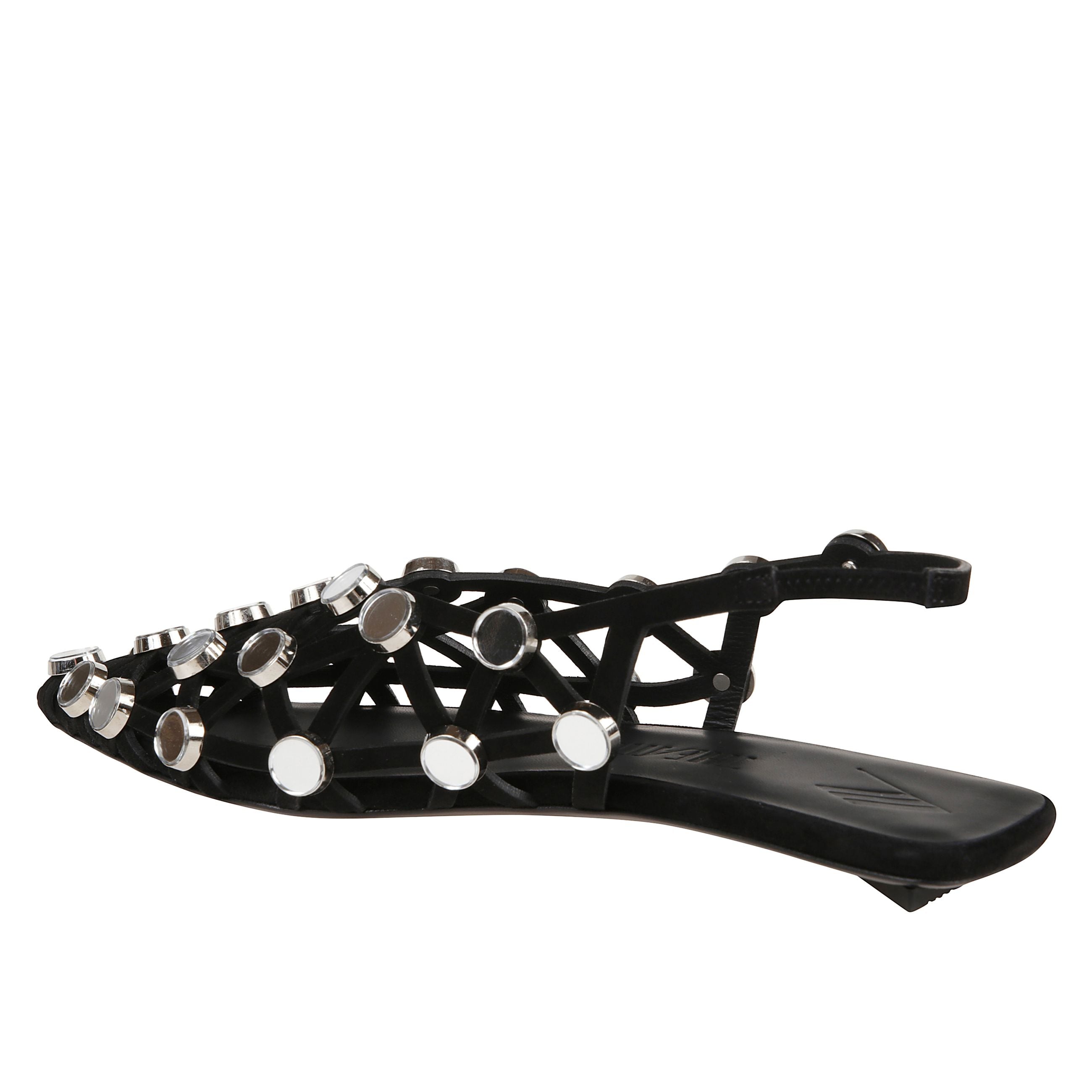 Ballerine grid con cinturino posteriore