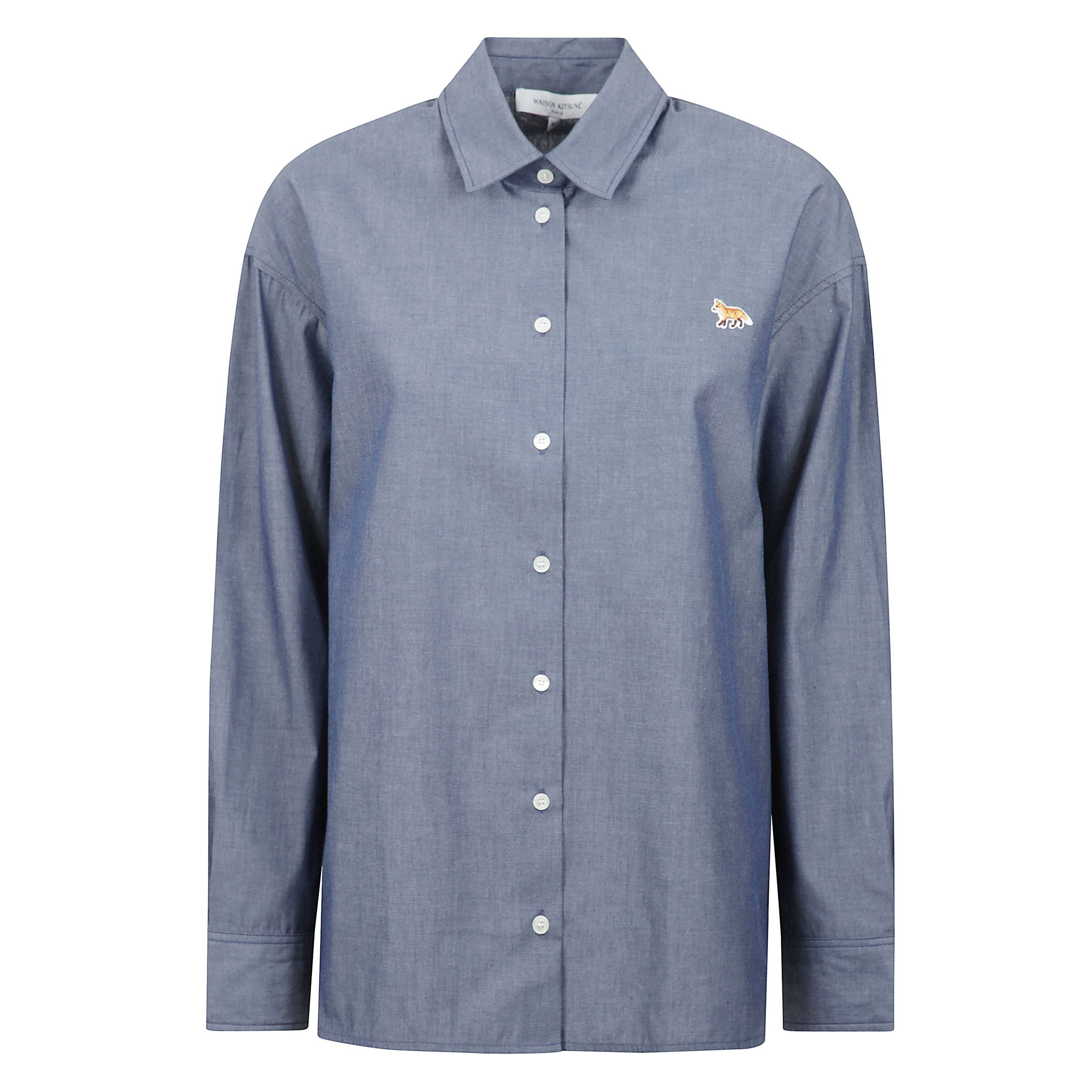 Camicia casual con patch del logo.