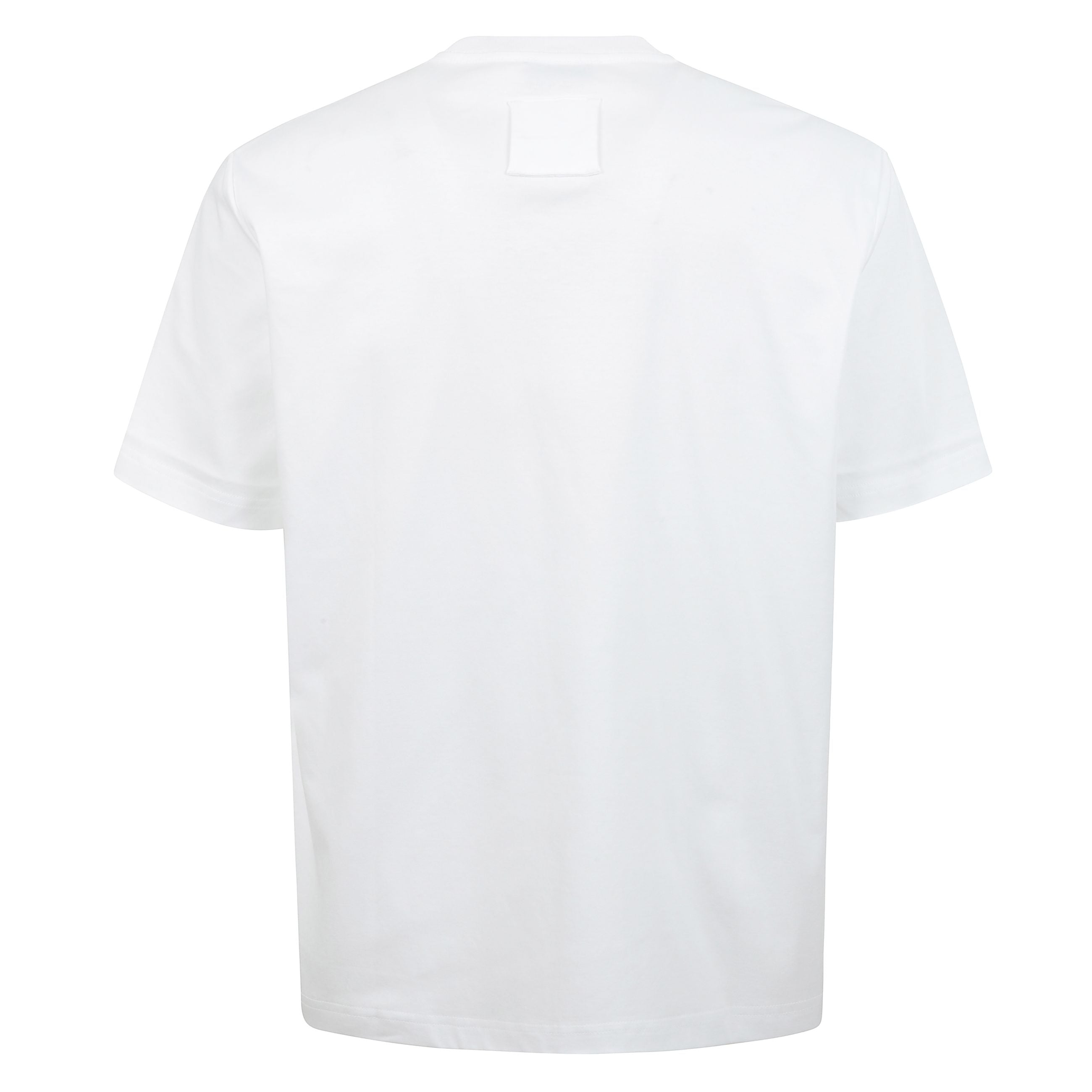 T-shirt in cotone con logo ricamato