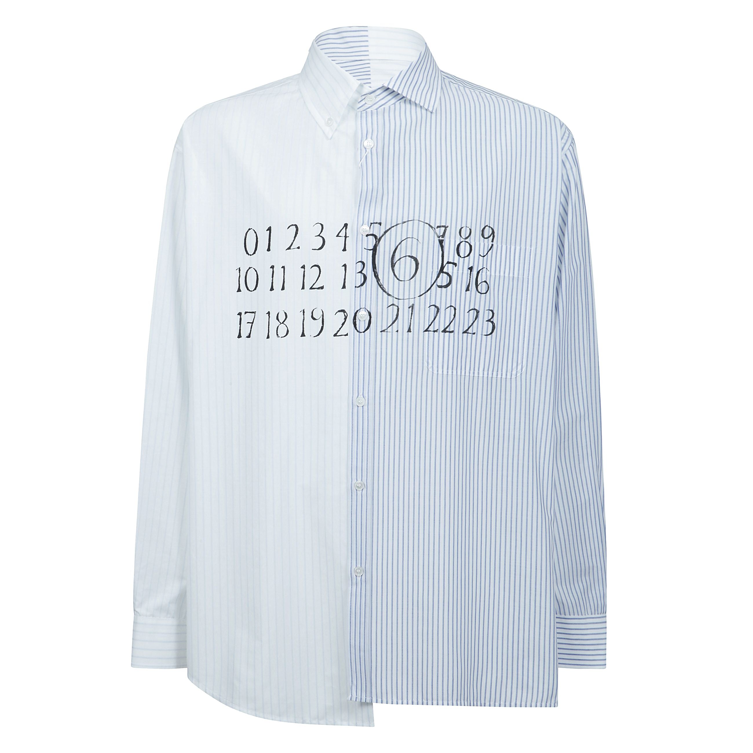 Camicia con design asimmetrico, con colletto classico e chiusura frontale con abbottonatura