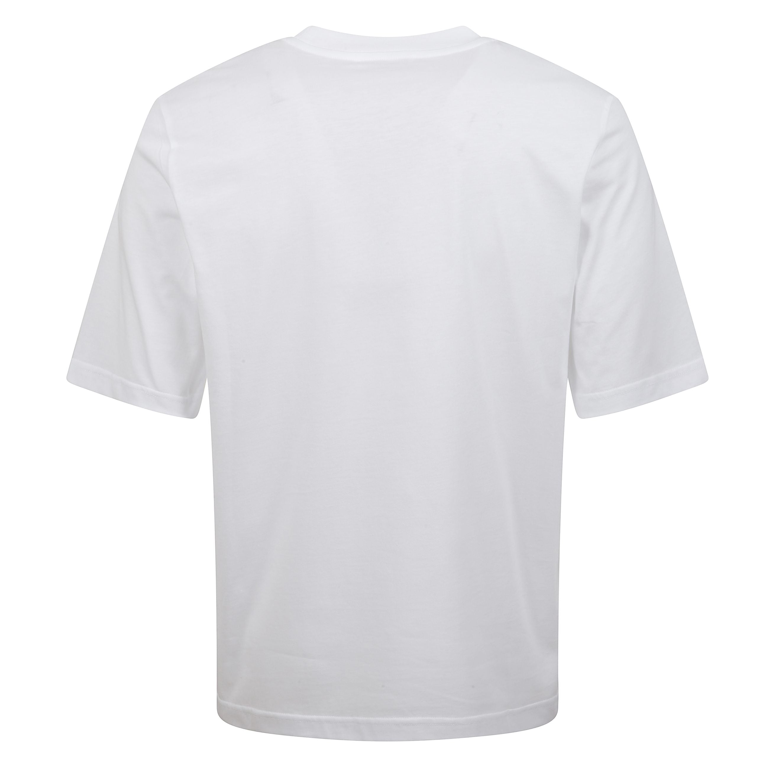 Maglia a maniche corte in cotone con vestibilitÃ  regolare. girocollo. stampa frontale con firma del brand marni.