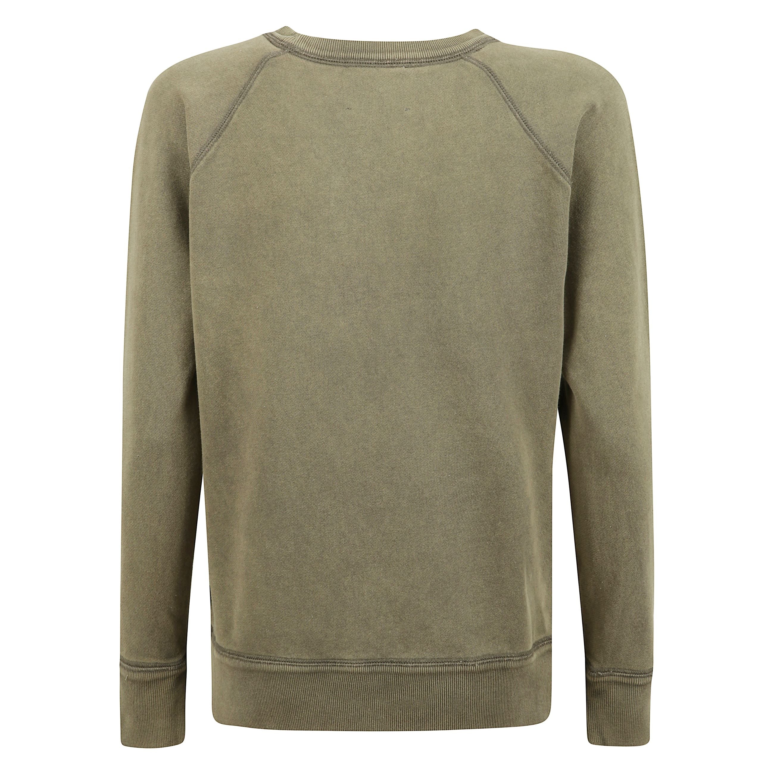 Felpa in cotone a maniche lunghe. girocollo, orlo e polsini a coste. stampa con logo lettering sul fronte. dettaglio cuciture sulle spalle.