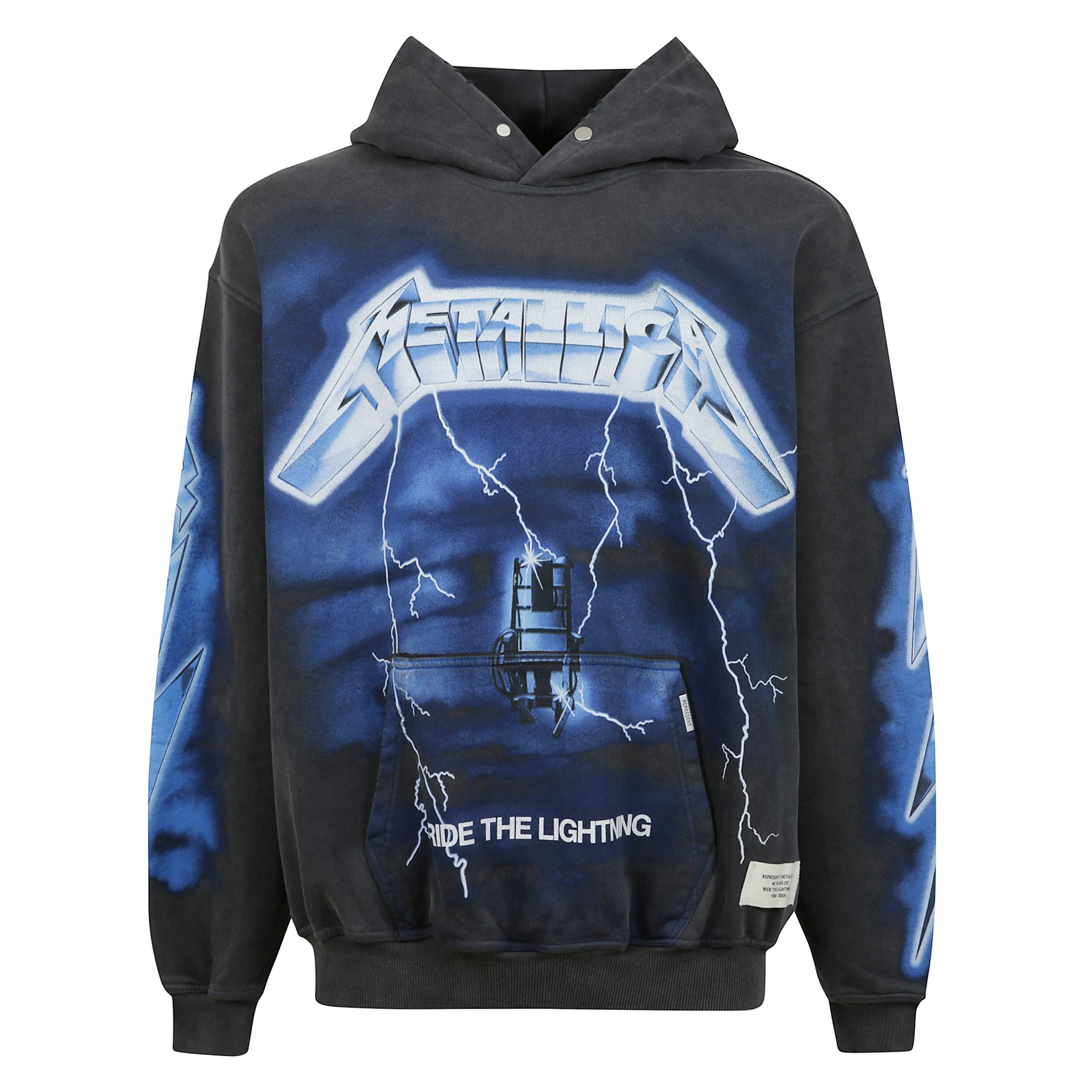 Felpa con cappuccio in french terry, leggero effetto usurato su tutta la superficie, tasca frontale a marsupio e grafica stampata sul davanti e sul retro