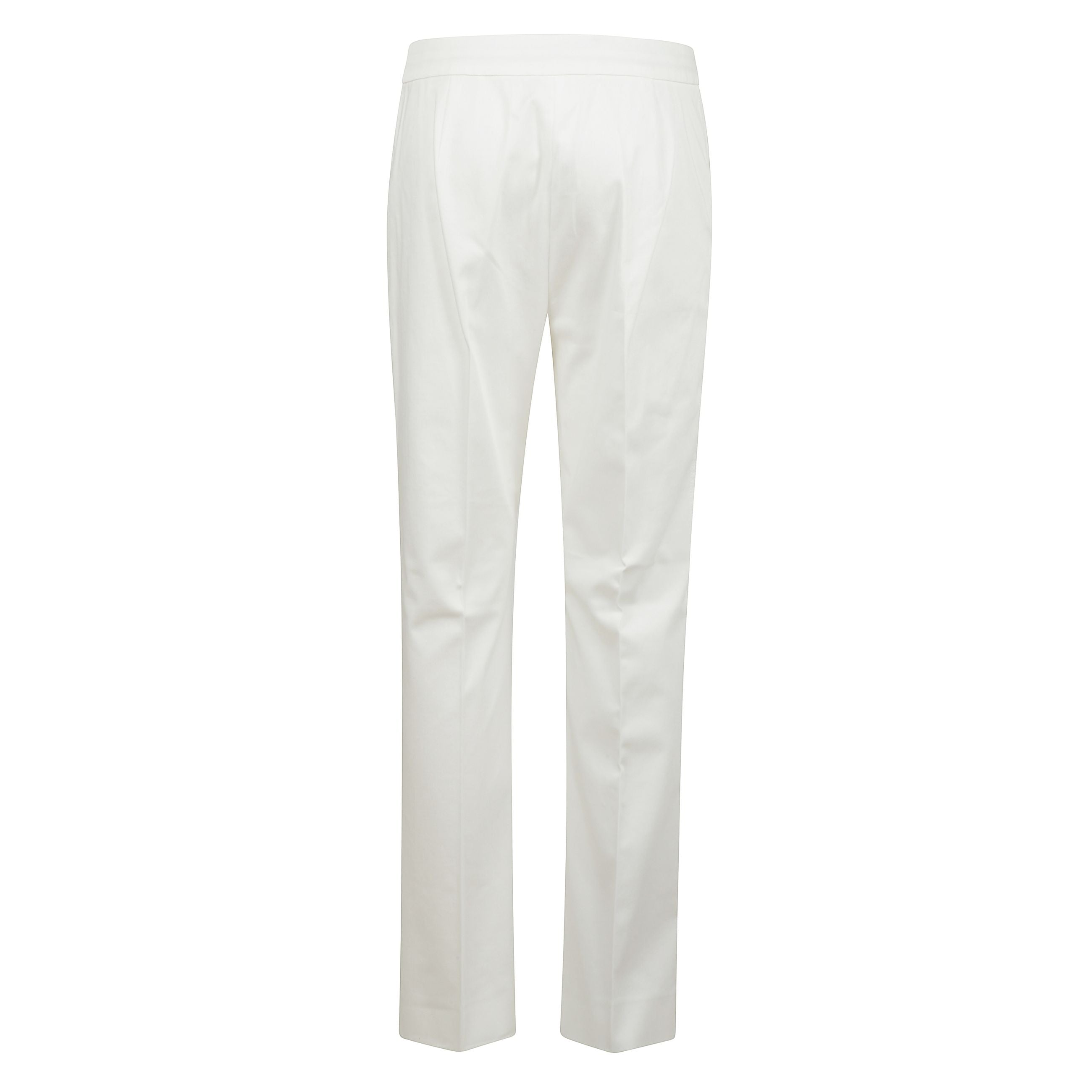 Pantalone lungo in cotone a vita media