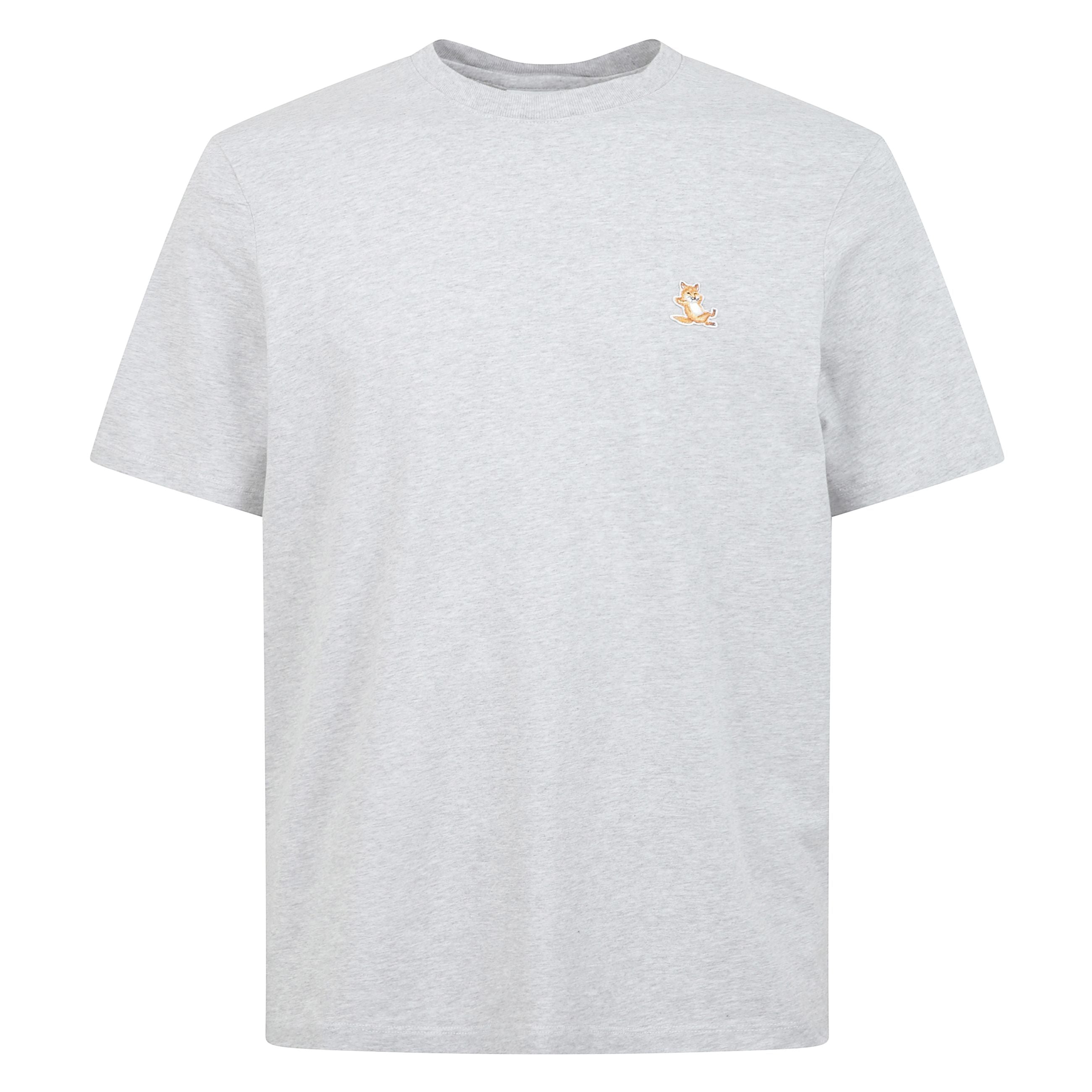 Maglietta in jersey a manica corta. taglio classico con patch chillax fox ricamata sul petto.