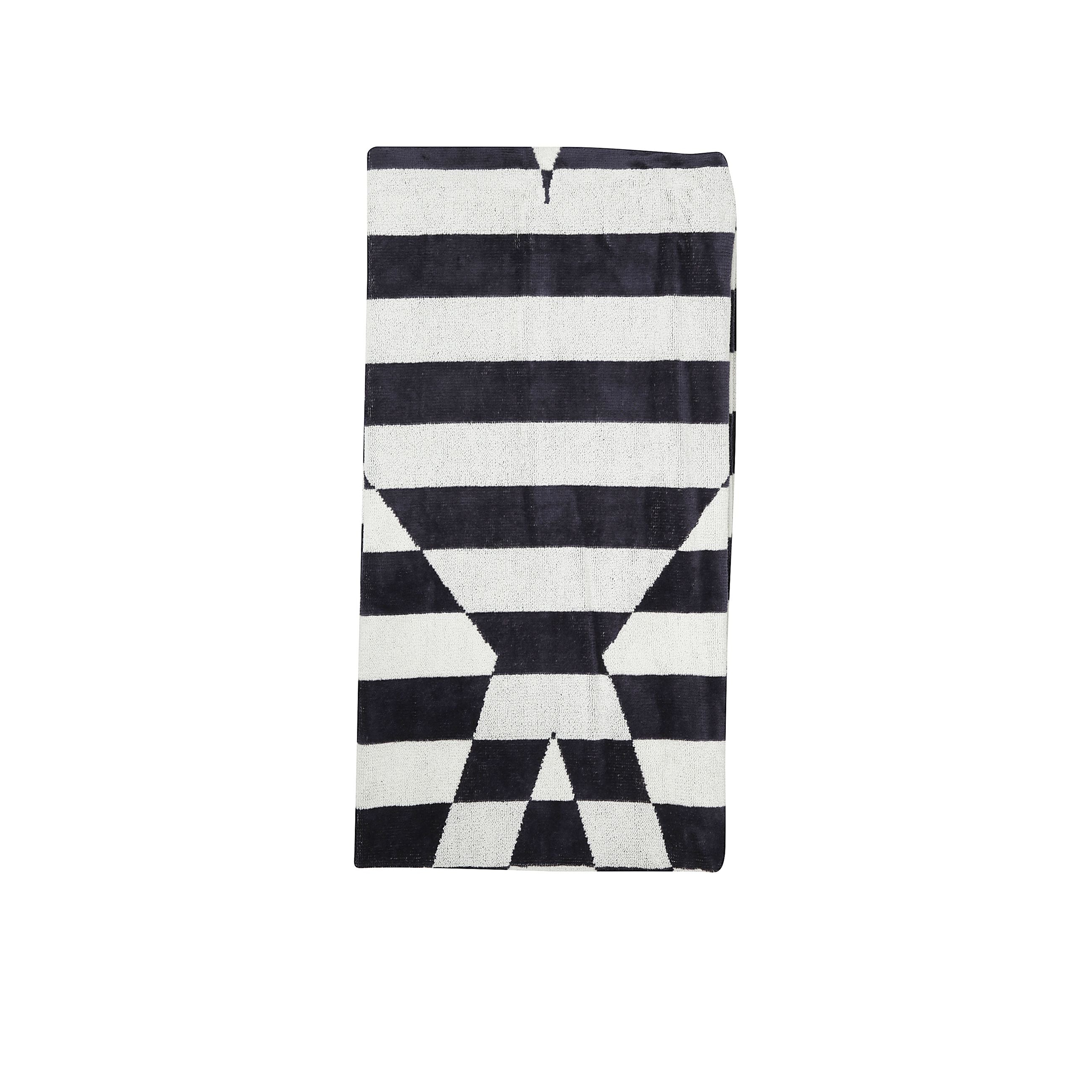 Telo mare in cotone con logo ami de coeur jacquard