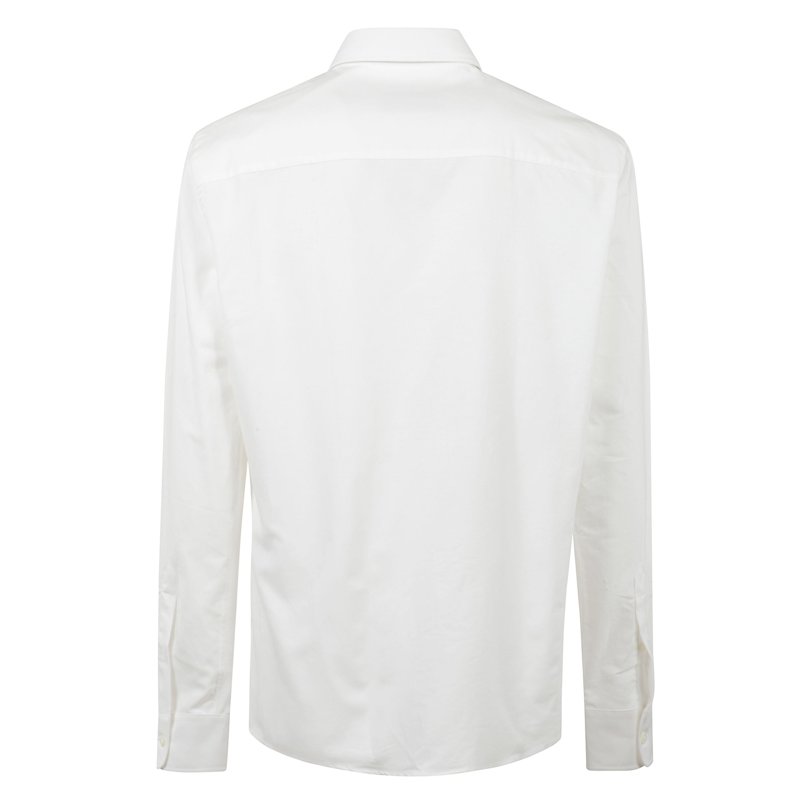 Camicia in cotone, caratteristico logo ami de coeur a contrasto, colletto classico, chiusura frontale con abbottonatura, maniche lunghe, orli con abbottonatura, orlo curvo.