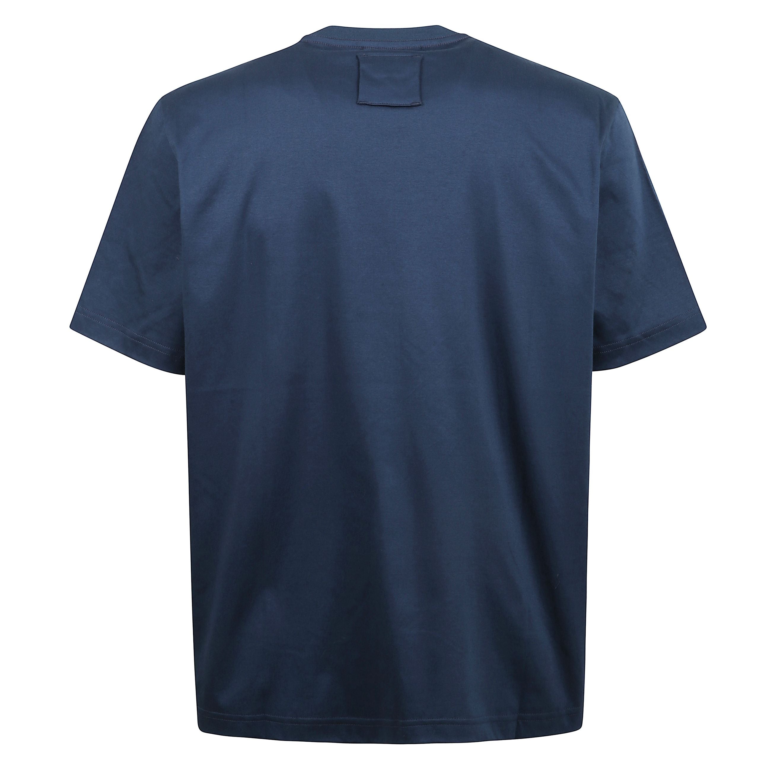 T-shirt curb lace con logo e inserti ricamati tono su tono