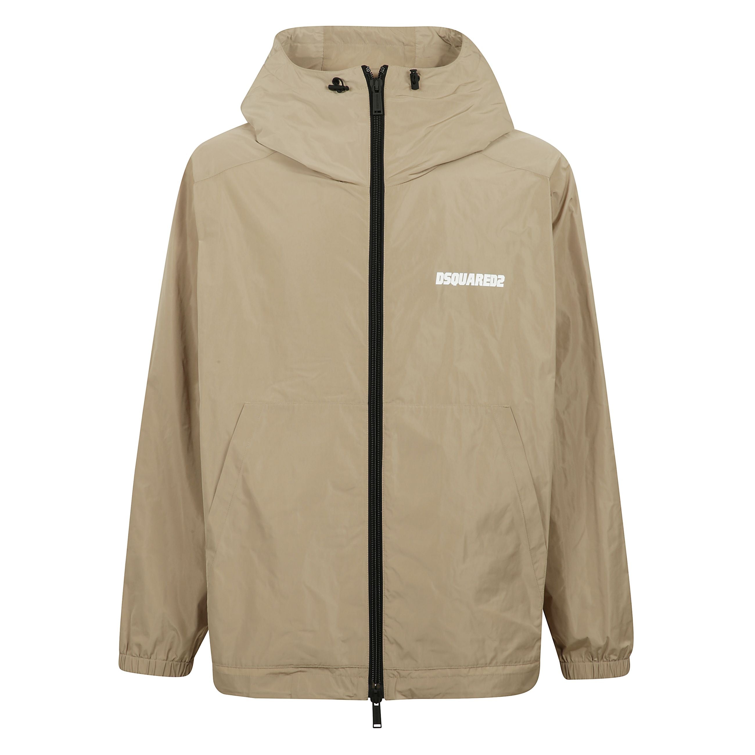 Giacca sportiva con chiusura frontale a zip bidirezionale e sul davanti stampa del logo sul petto