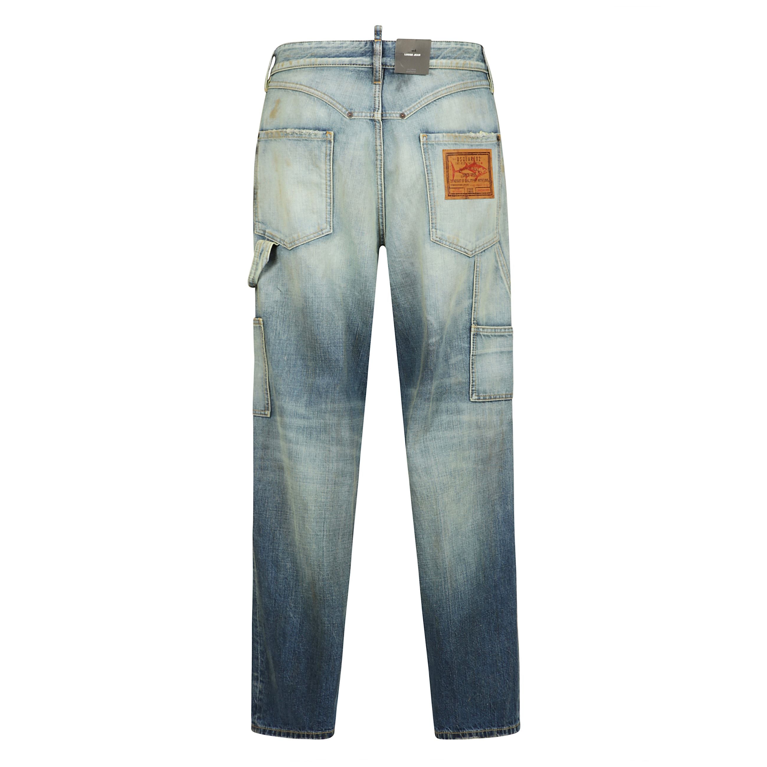 Pantaloni a 5 tasche con vestibilitÃ  allentata a gamba dritta effetto sbuffo