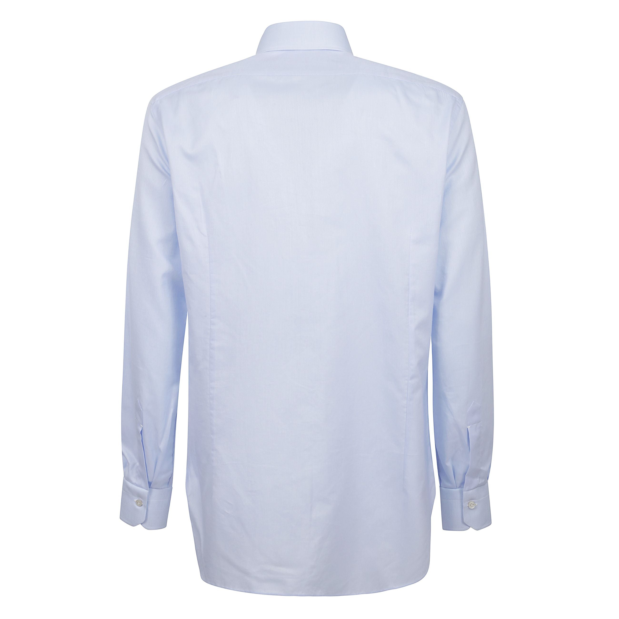 Camicia regular fit con collo francese, abbottonatura sul davanti