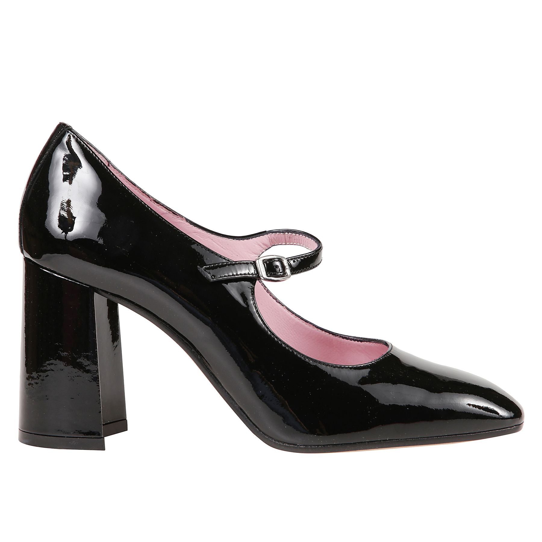 Nappa leather-black patent leather