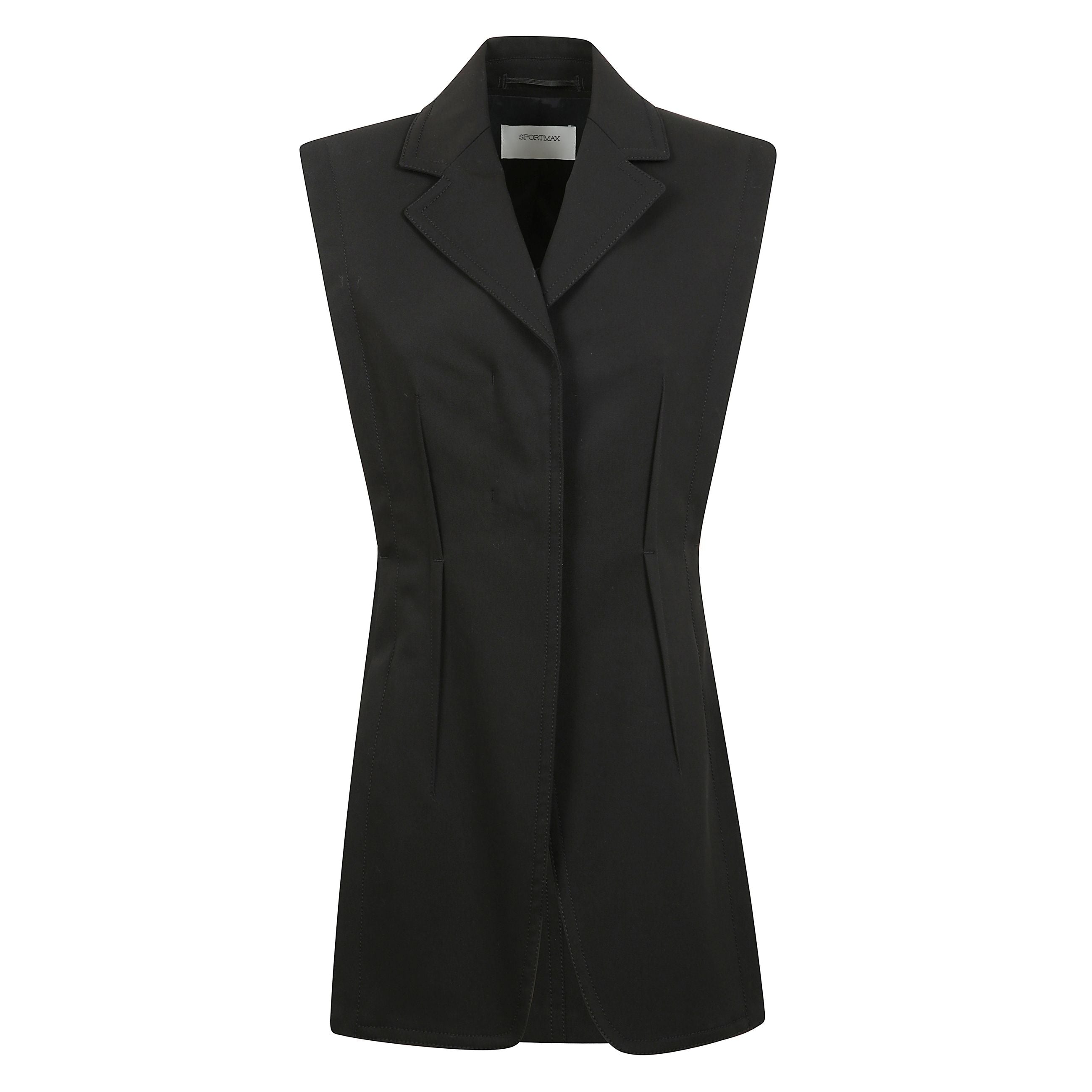 Giacca smanicata in puro cotone.