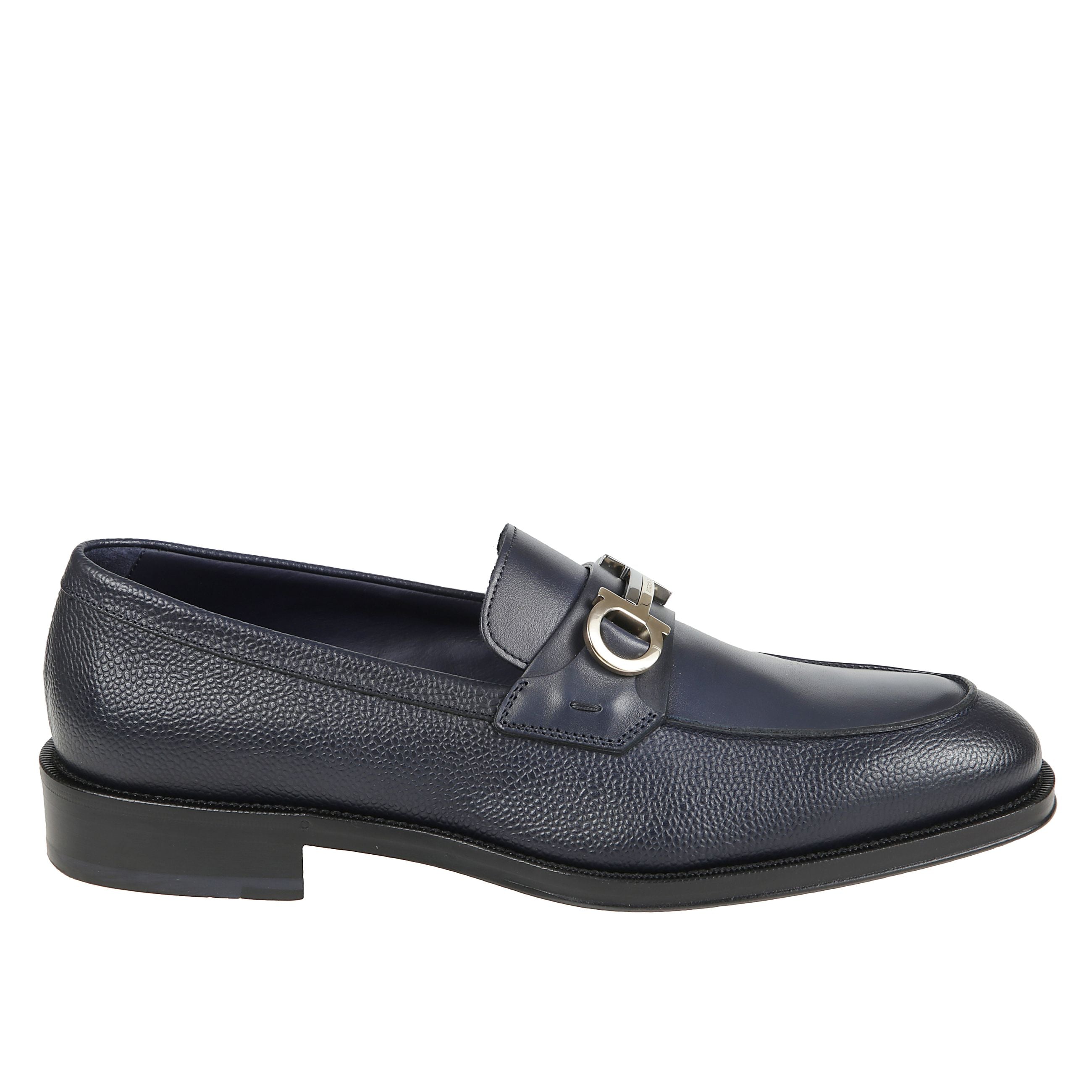 Mocassini con fibbia gancini