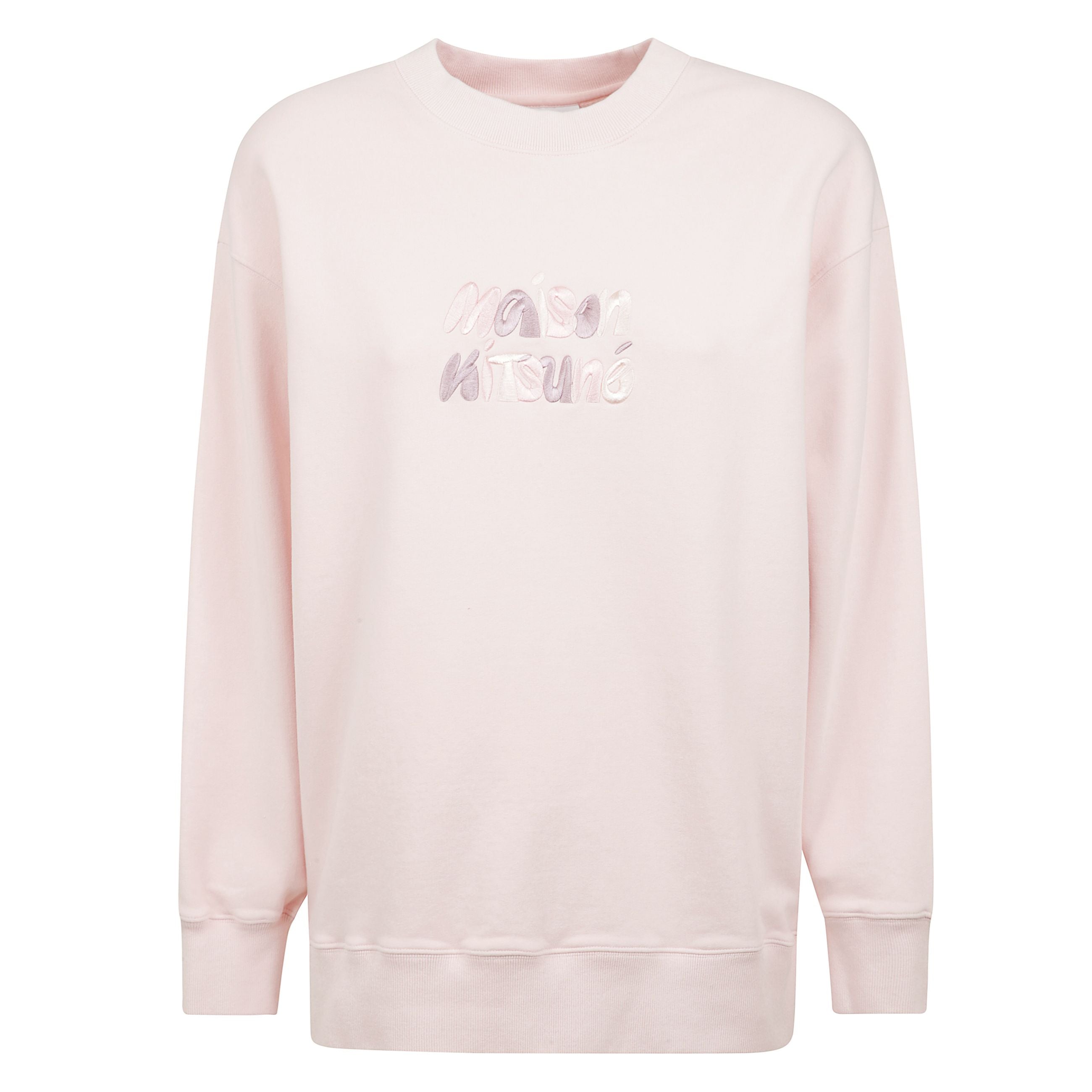 Felpa oversize con logo a bolle.