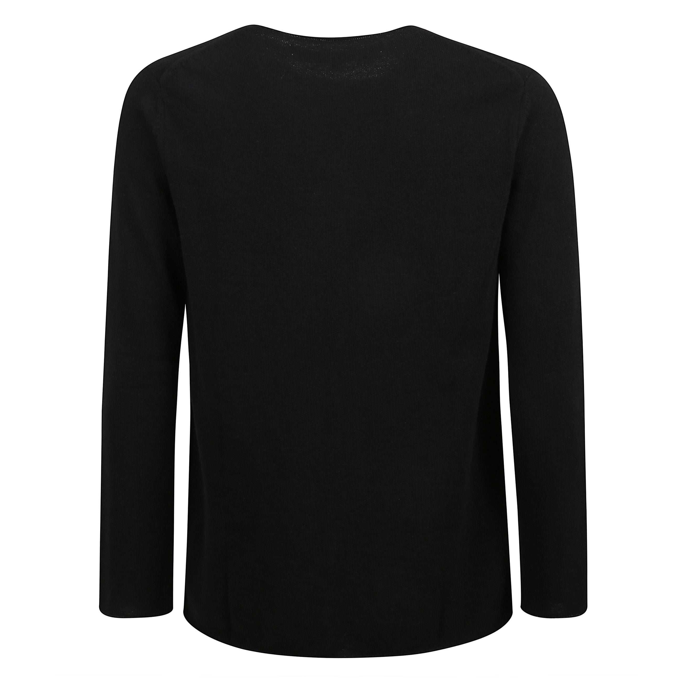 Maglione a maniche lunghe con logo ricamato a giro collo rotondo.