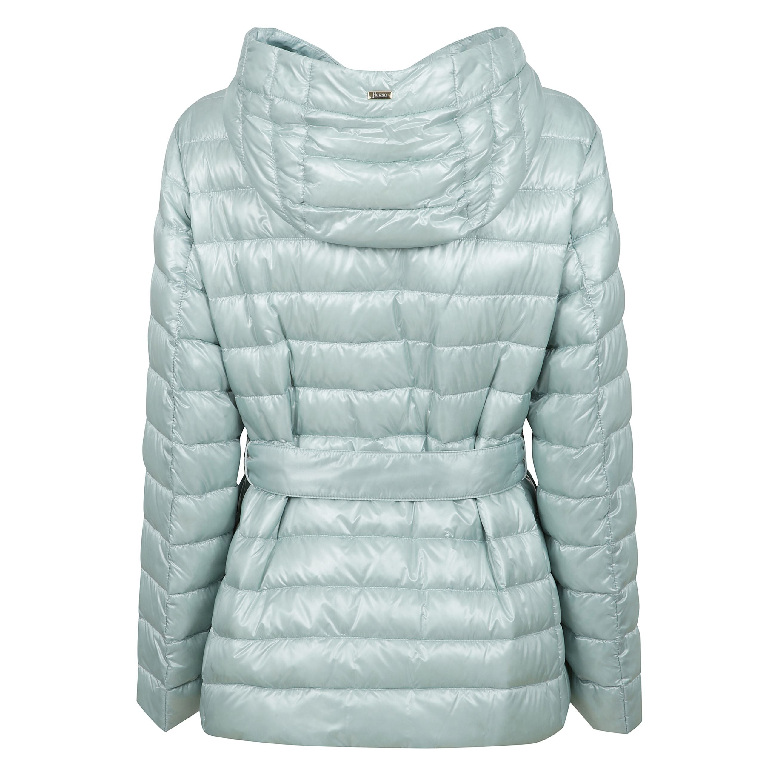 Piumino trapuntato con cappuccio, abbottonatura frontale, chiusura con nodo