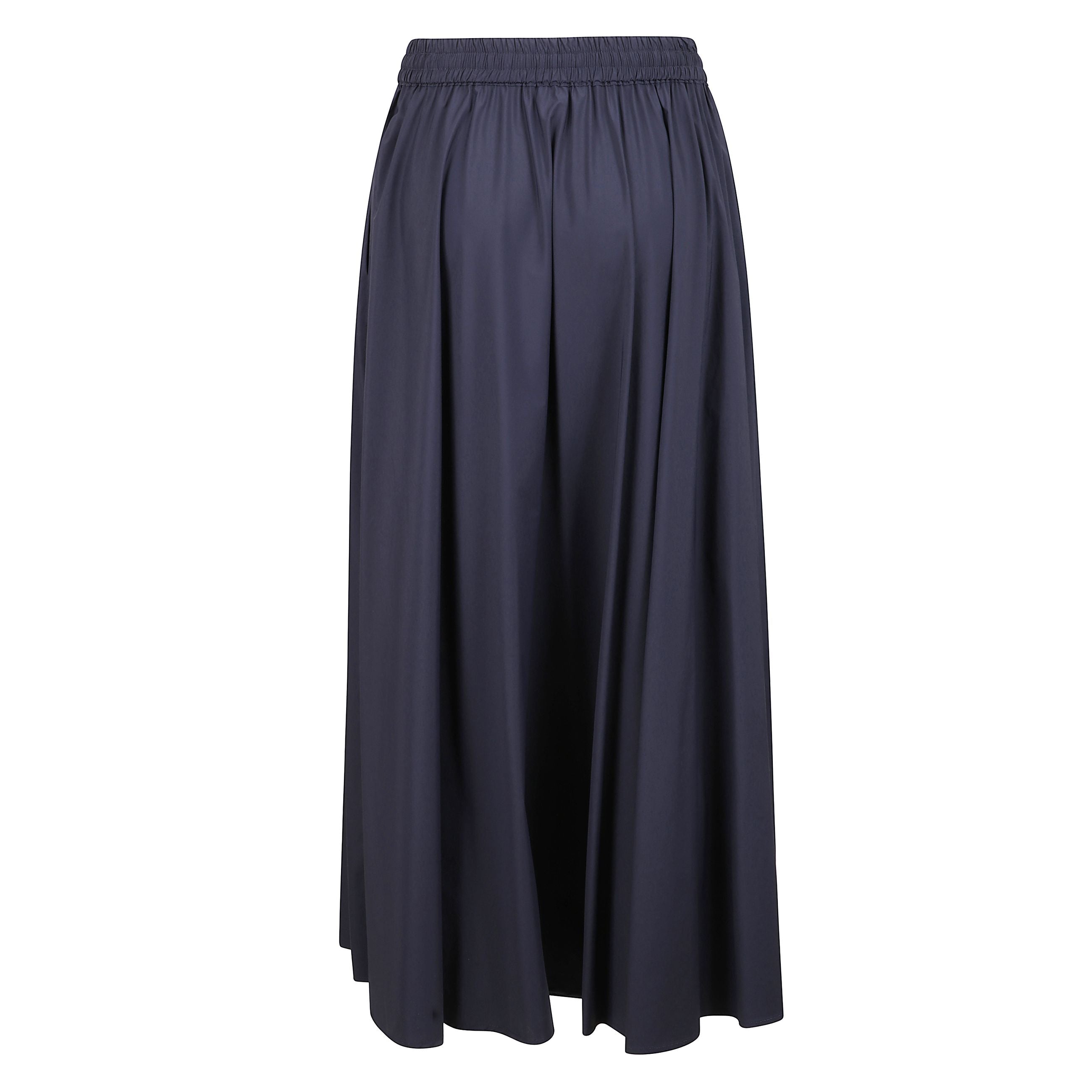 Gonna lunga di herno realizzata in nylon 20 denari in ordito tramato con un 20 denari stretch per creare un tessuto leggero e opaco. il modello ha una vestibilitÃ  scivolata e morbida con inserto elastico in vita che segue delicatamente i movimenti e coul