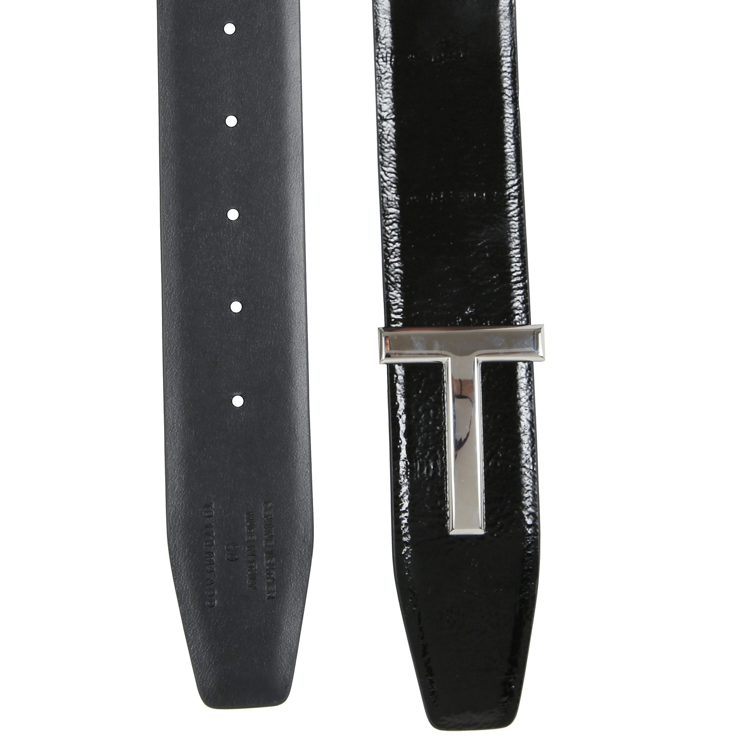 Cintura in pelle icona a t.