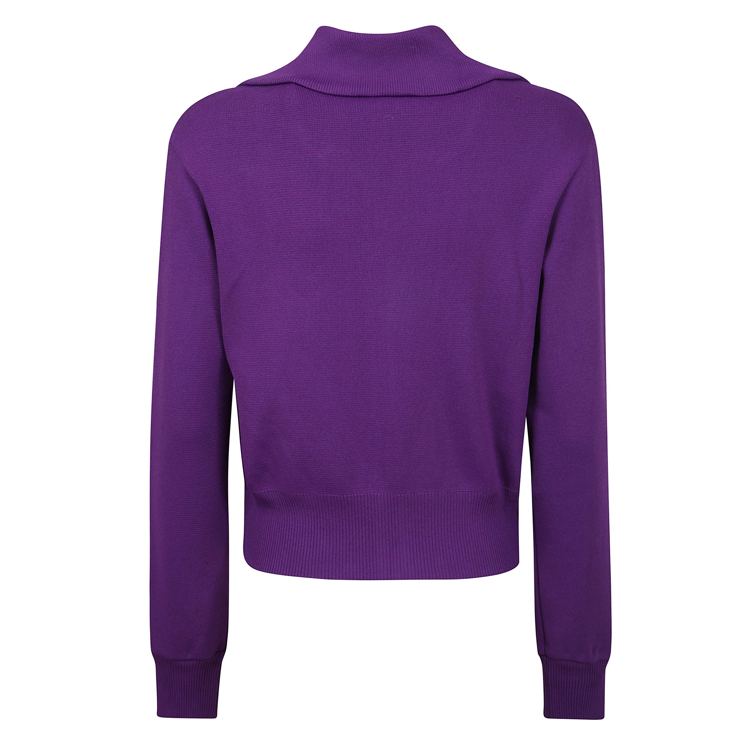 Felpa con zip, orlo e polsini a coste e logo sul petto