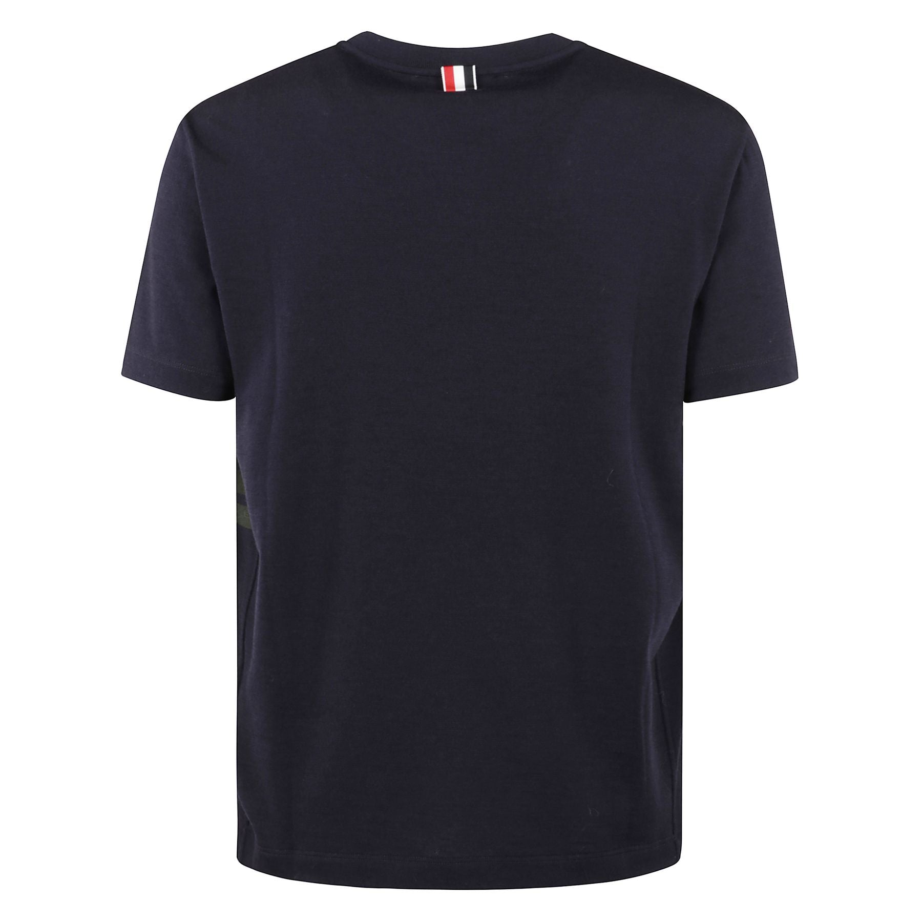 T-shirt in jersey di lana, con iconico dettaglio logo a 4 barre