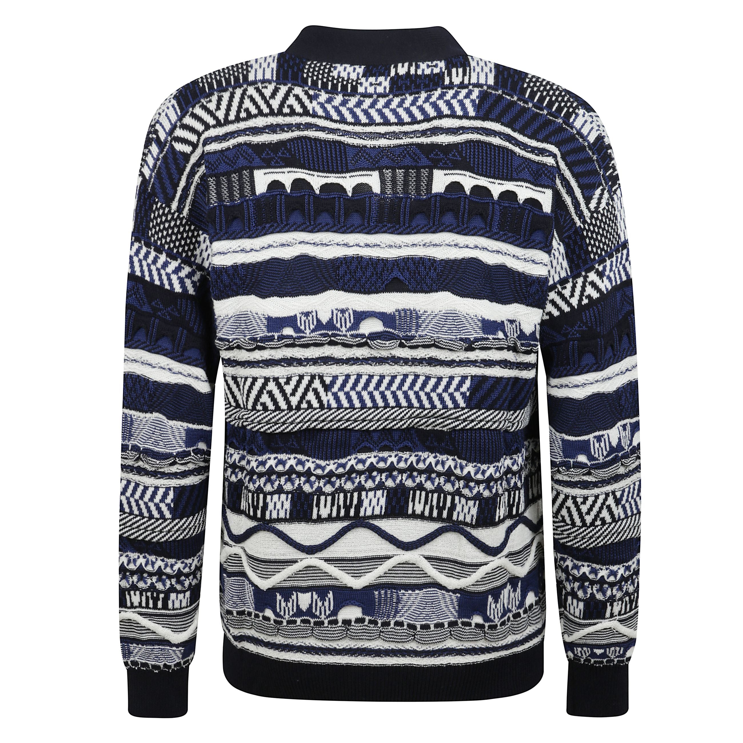 Cardigan "laneus" jacquard in filato di cotone
presenta una silhouette oversize con spalla scesa e chiusura frontale a 4 bottoni.