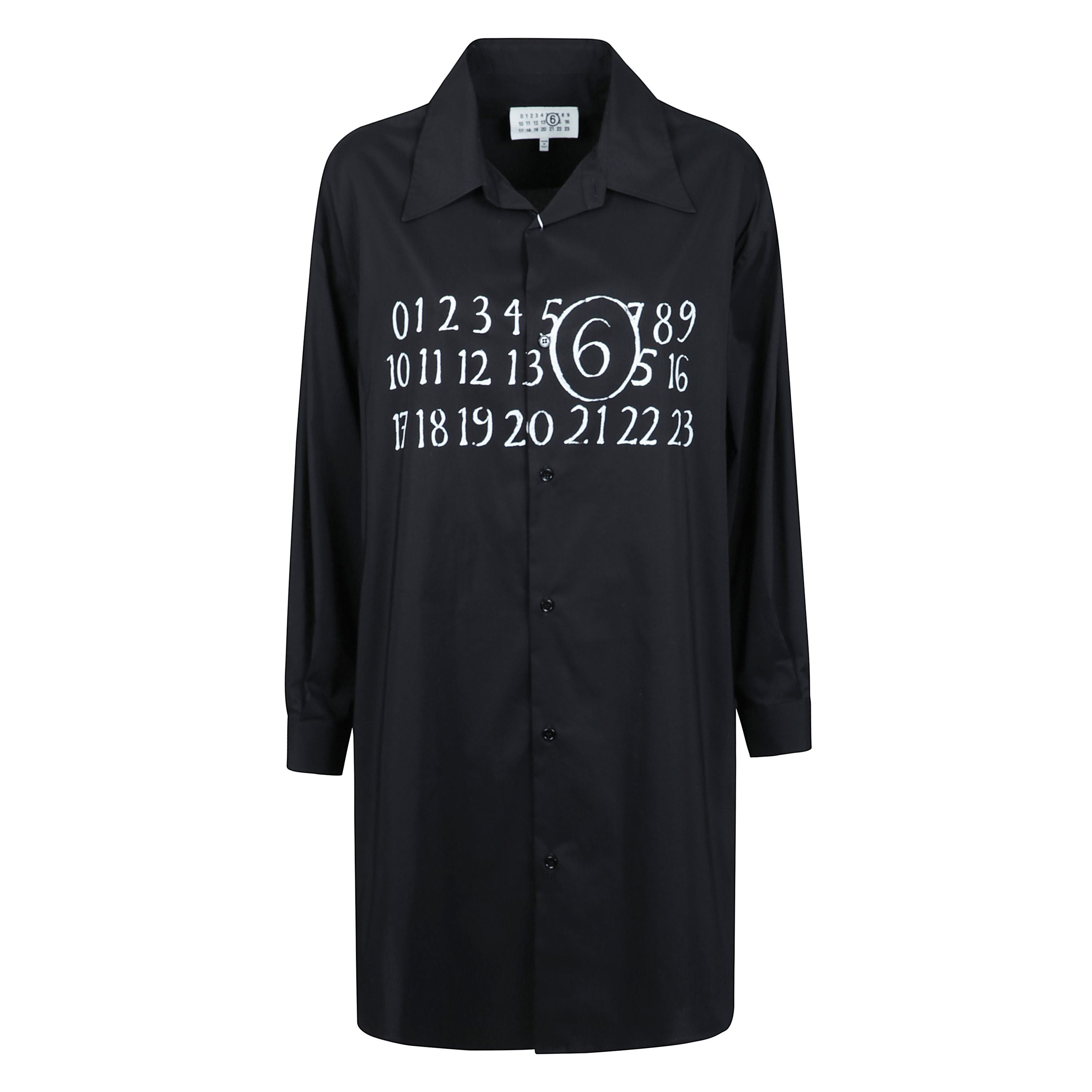 Mm6 maison margiela vestito. realizzato in tessuto con stampa. il modello realizzato in un tessuto estremamente confortevole ad alta percentuale di cotone.