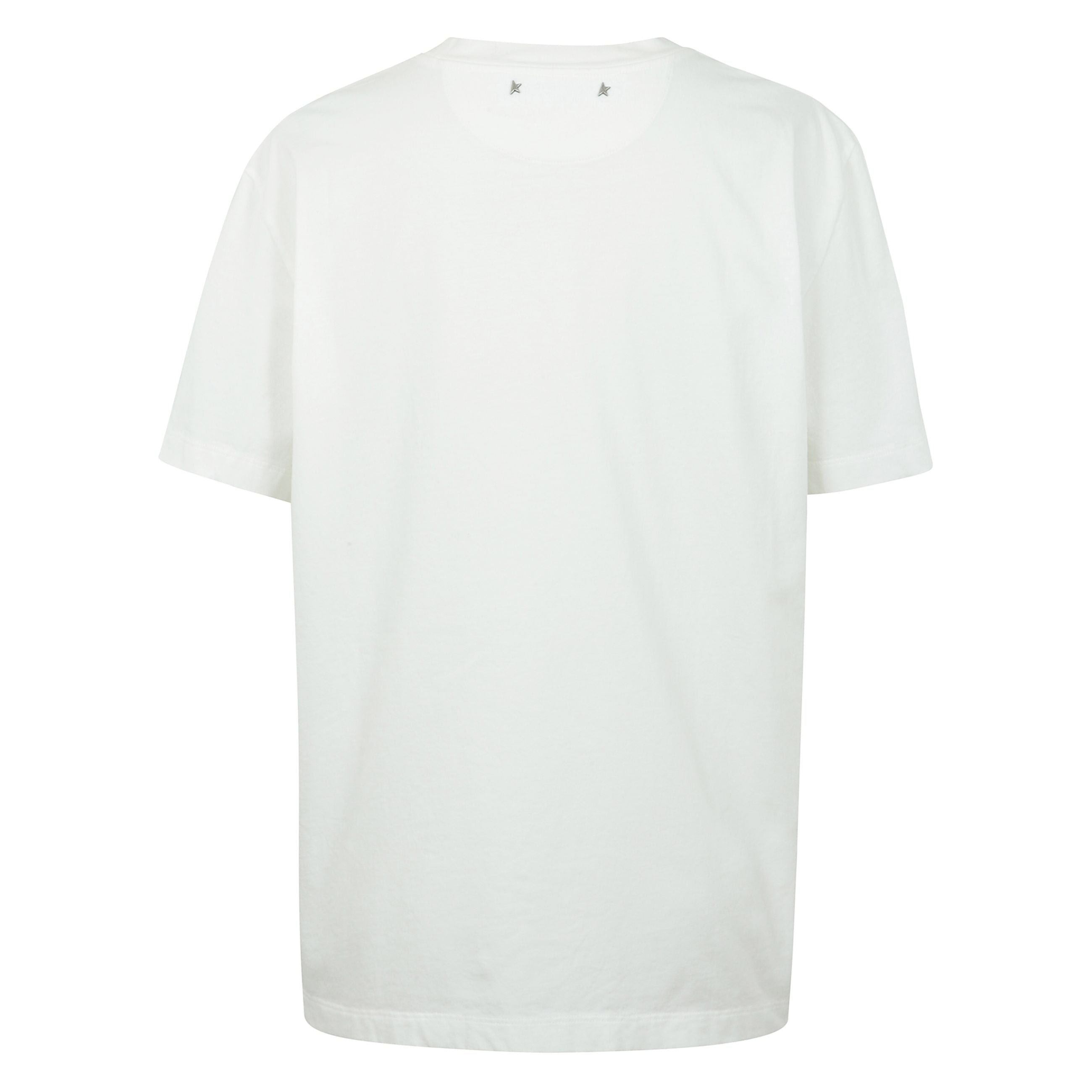 T-shirt dal fit regular, caratterizzata dai cristalli cabochon applicati sul collo.